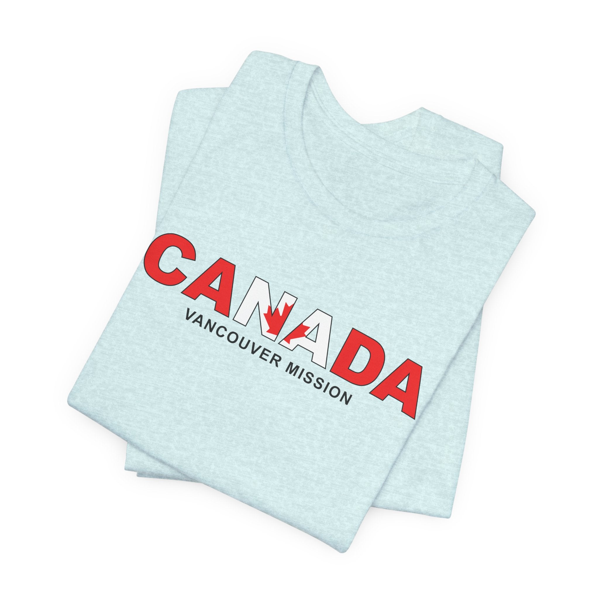 Canada Vancouver Mission Flag Title T-shirt - Latter-Day Saint LDS Missionary Gift - Book of Mormon