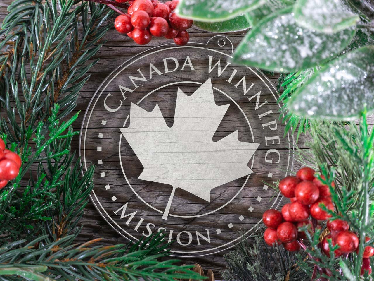 Canada Winnipeg Mission Christmas Ornament - Latter-Day Saint LDS Missionary Gift - Book of Mormon