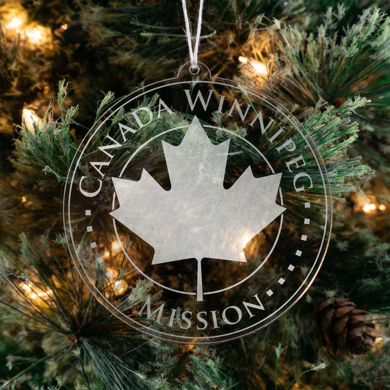 Canada Winnipeg Mission Christmas Ornament - Latter-Day Saint LDS Missionary Gift - Book of Mormon