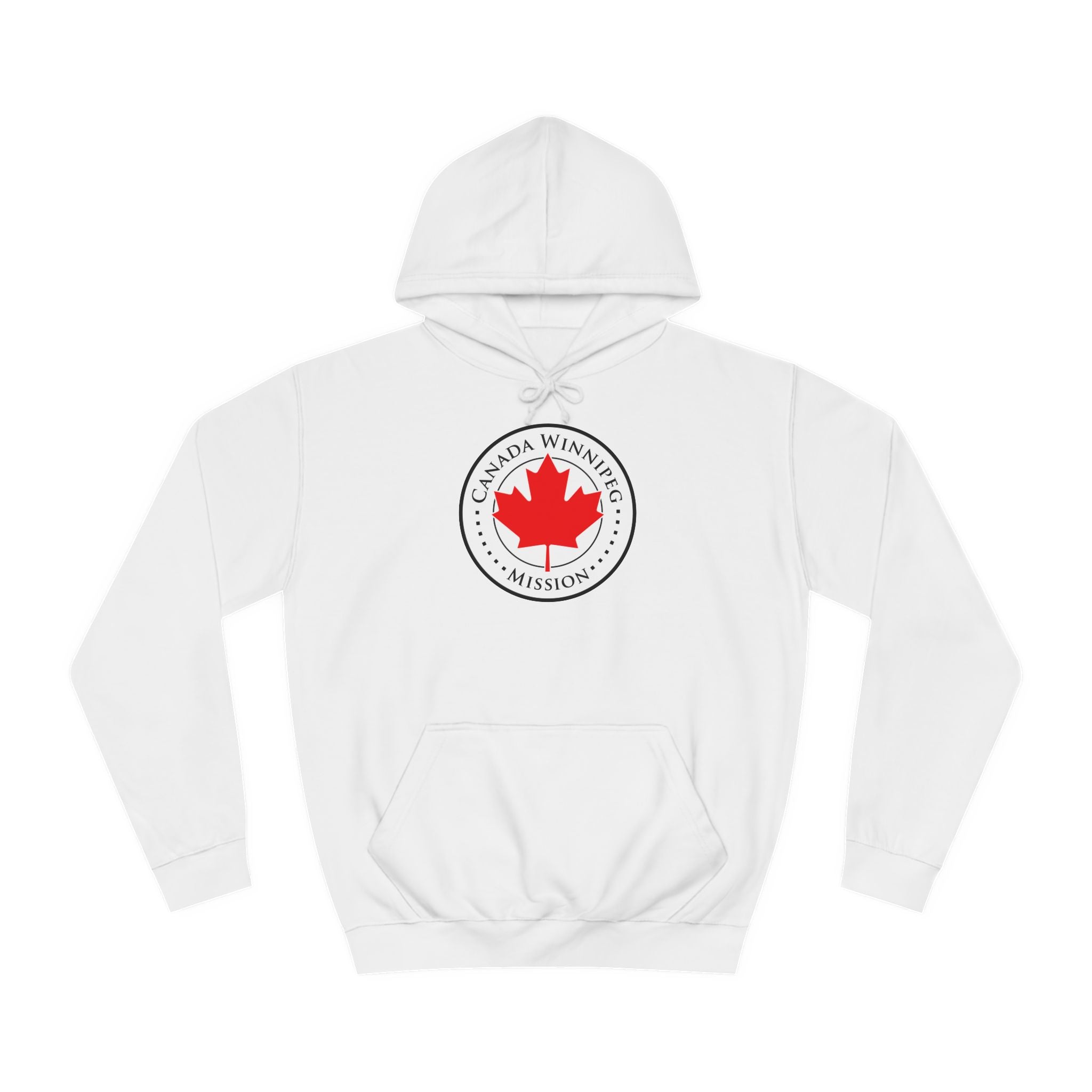 Canada Winnipeg Mission Flag Logo (White Border) College Hoodie - Latter-Day Saint LDS Missionary Gift - Book of Mormon