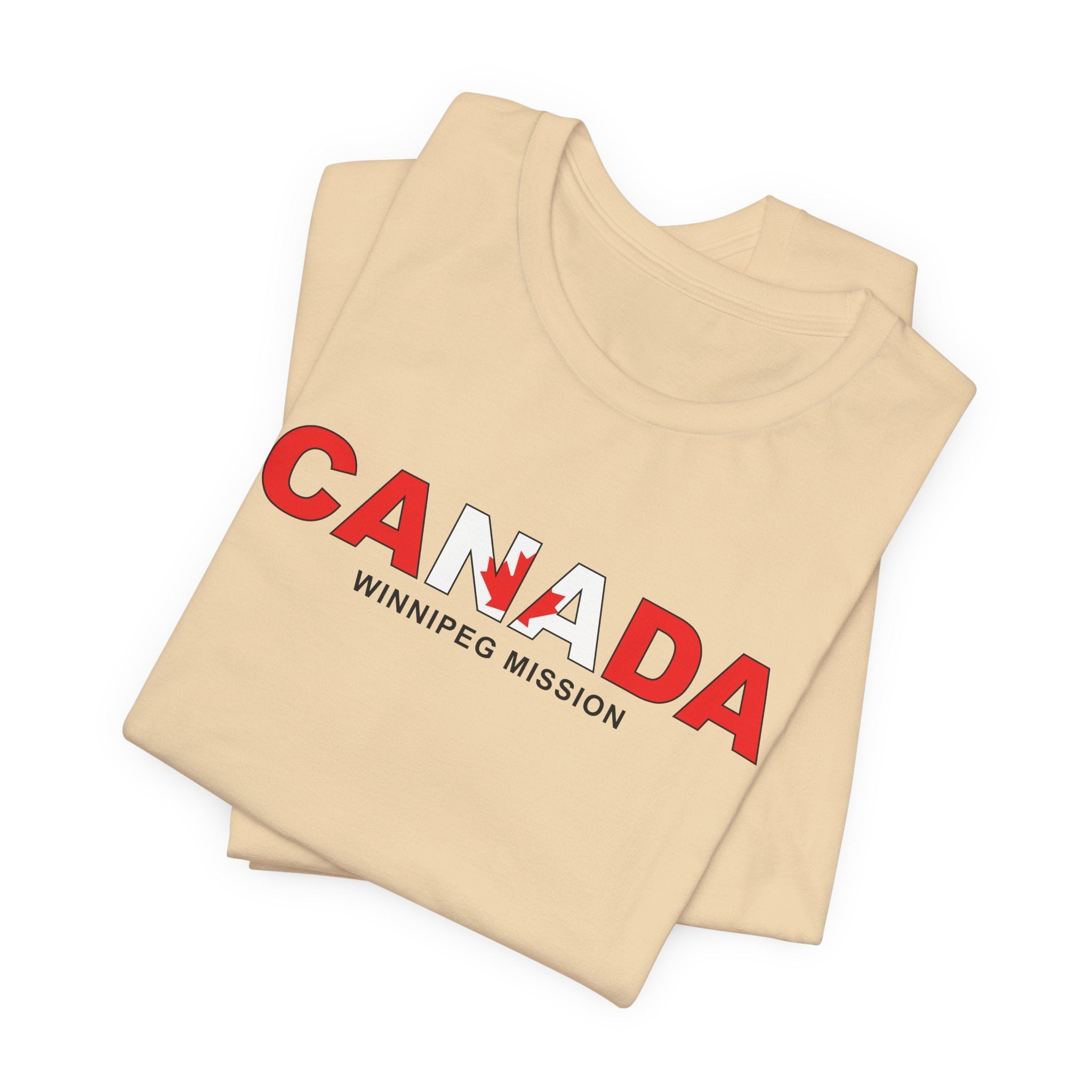 Canada Winnipeg Mission Flag Title T-shirt - Mission Wishlist - LDS Missionary Gift Store