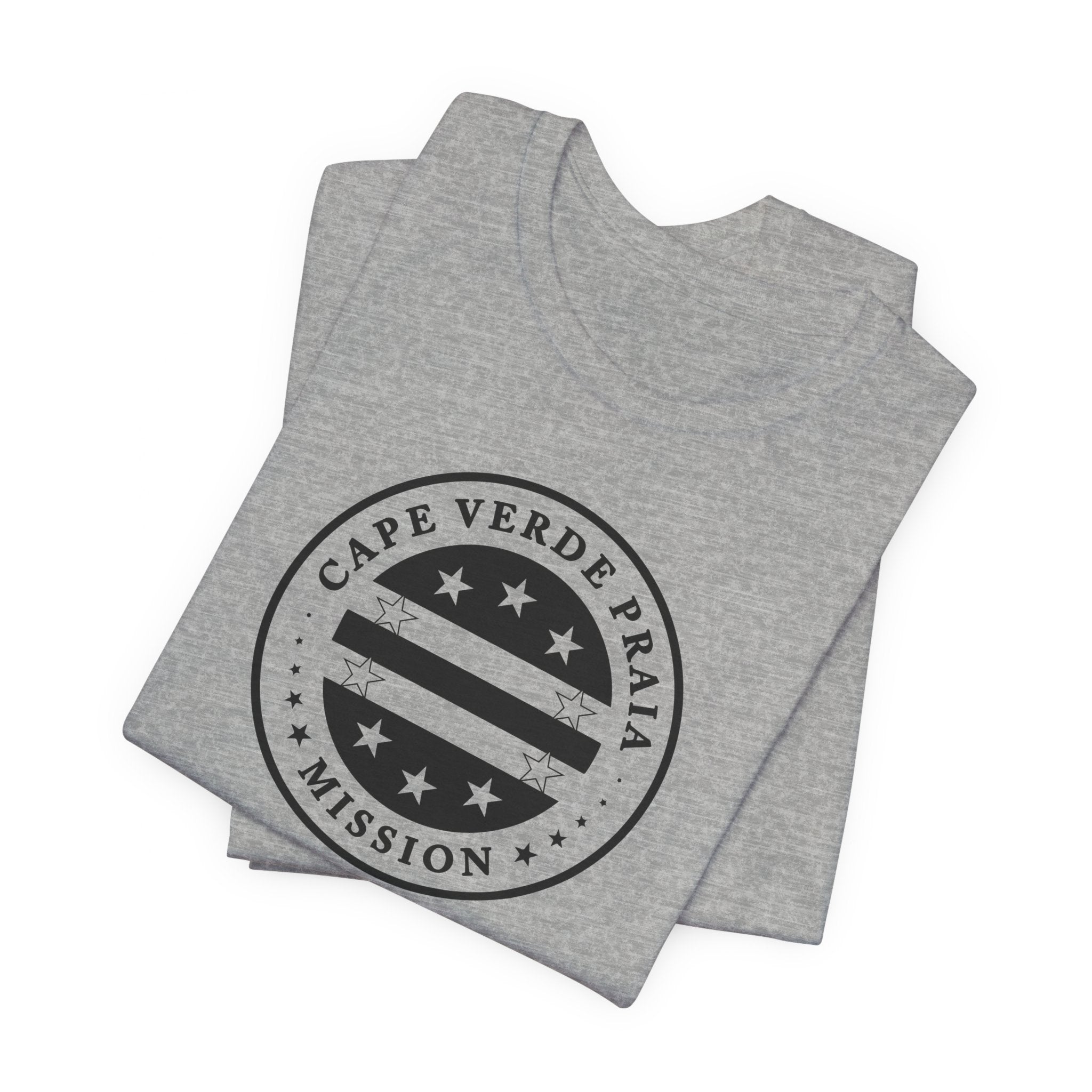 Cape Verde Praia Mission Circular Monochrome Logo T-Shirt - Mission Wishlist - LDS Missionary Gift Store