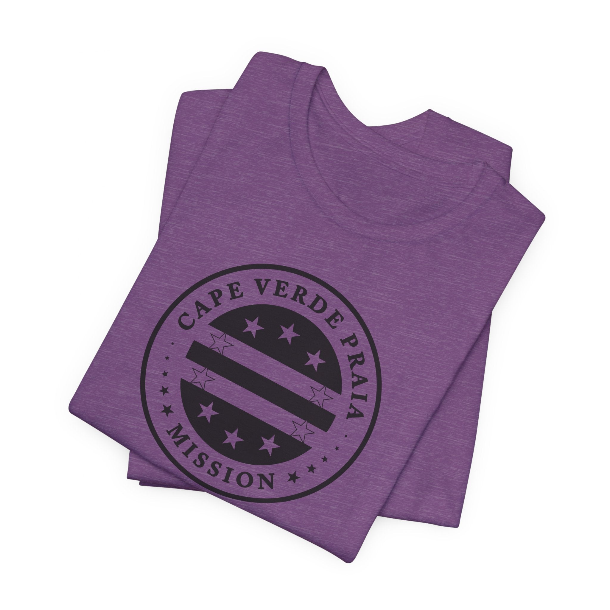 Cape Verde Praia Mission Circular Monochrome Logo T-Shirt - Mission Wishlist - LDS Missionary Gift Store
