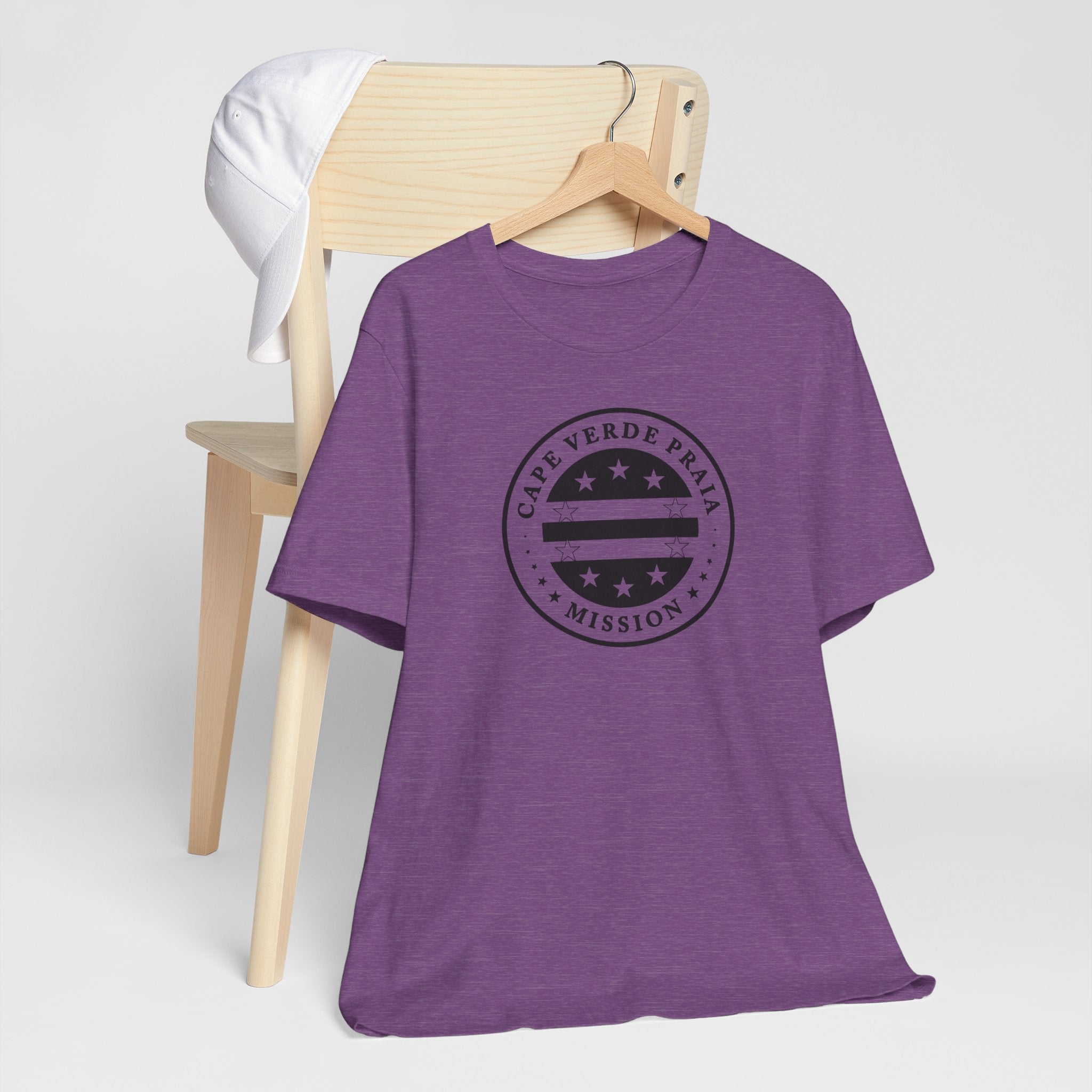 Cape Verde Praia Mission Circular Monochrome Logo T-Shirt - Mission Wishlist - LDS Missionary Gift Store