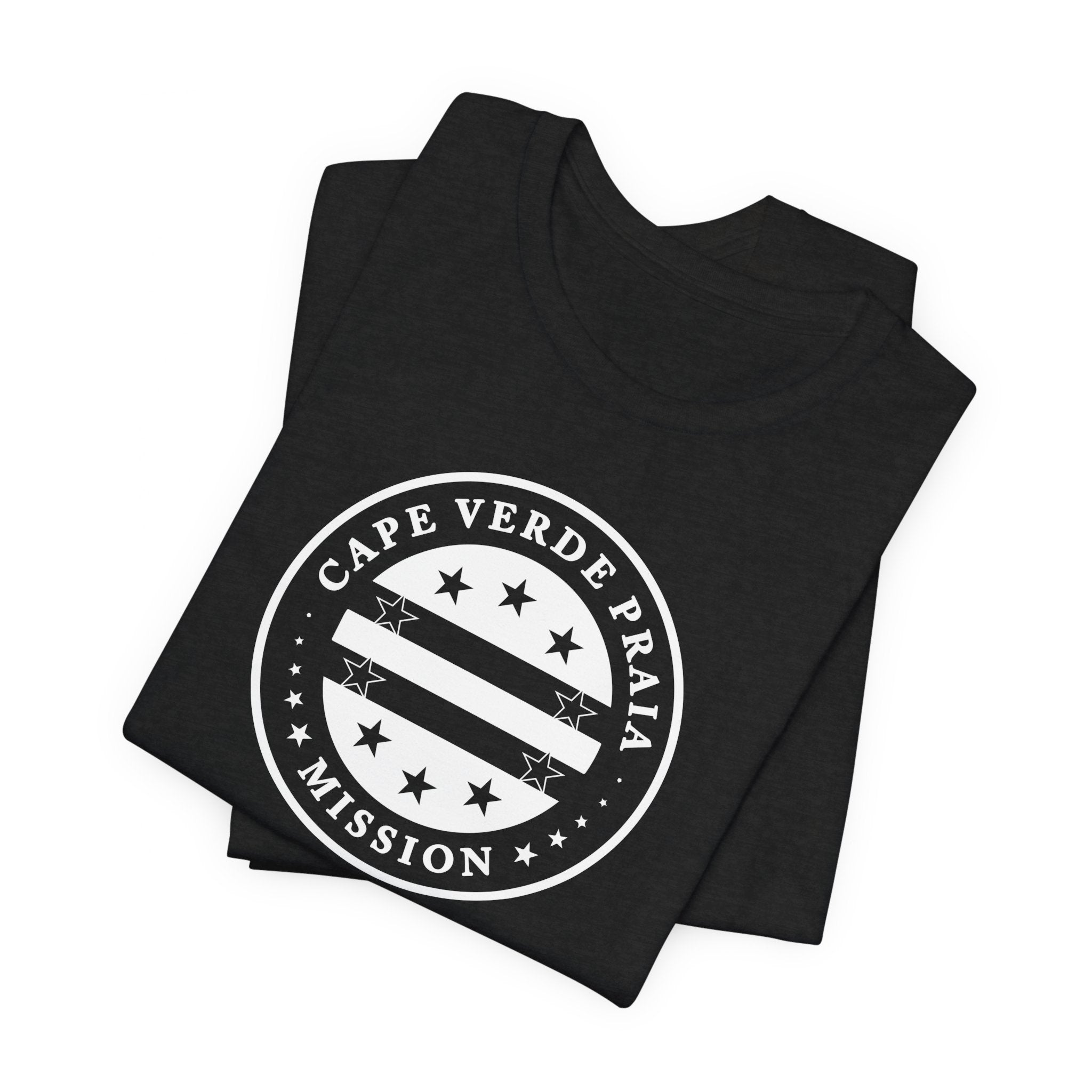 Cape Verde Praia Mission Circular Monochrome Logo T-Shirt - Mission Wishlist - LDS Missionary Gift Store