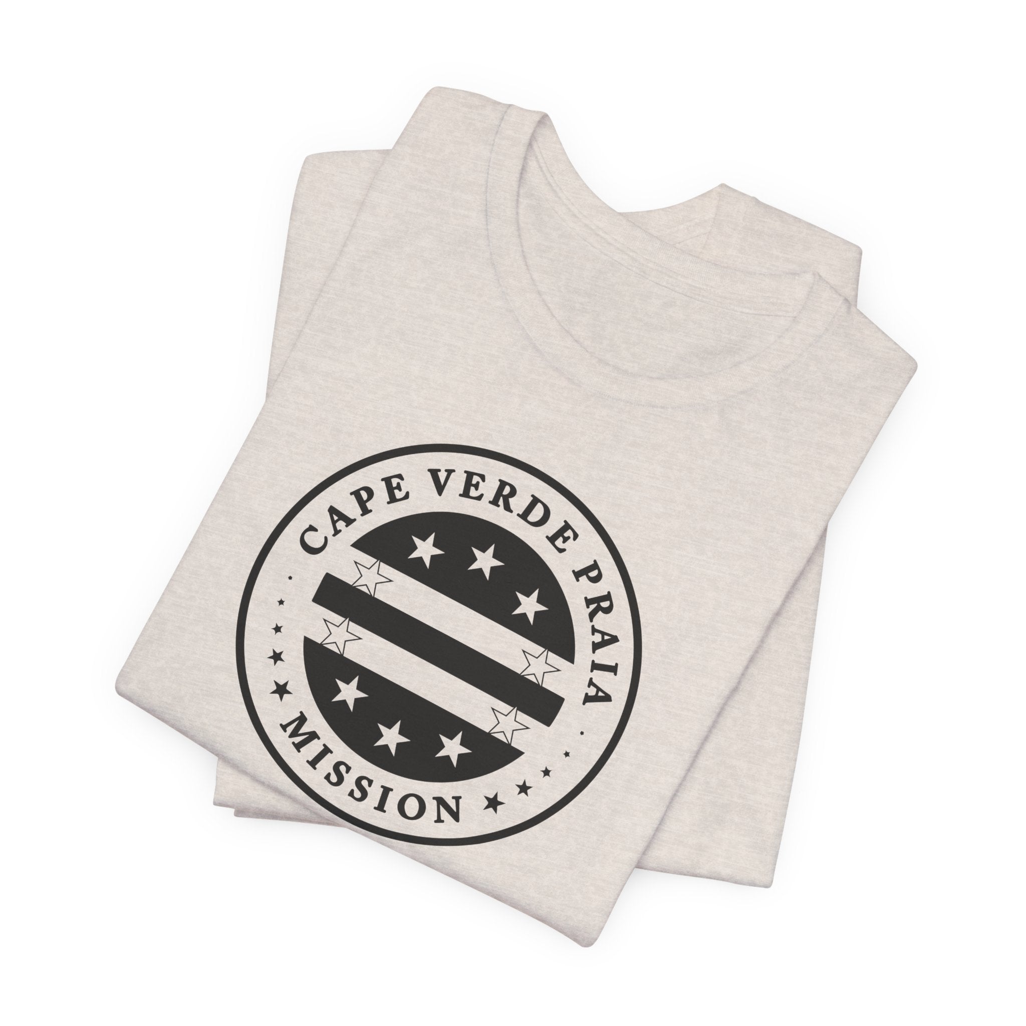Cape Verde Praia Mission Circular Monochrome Logo T-Shirt - Mission Wishlist - LDS Missionary Gift Store