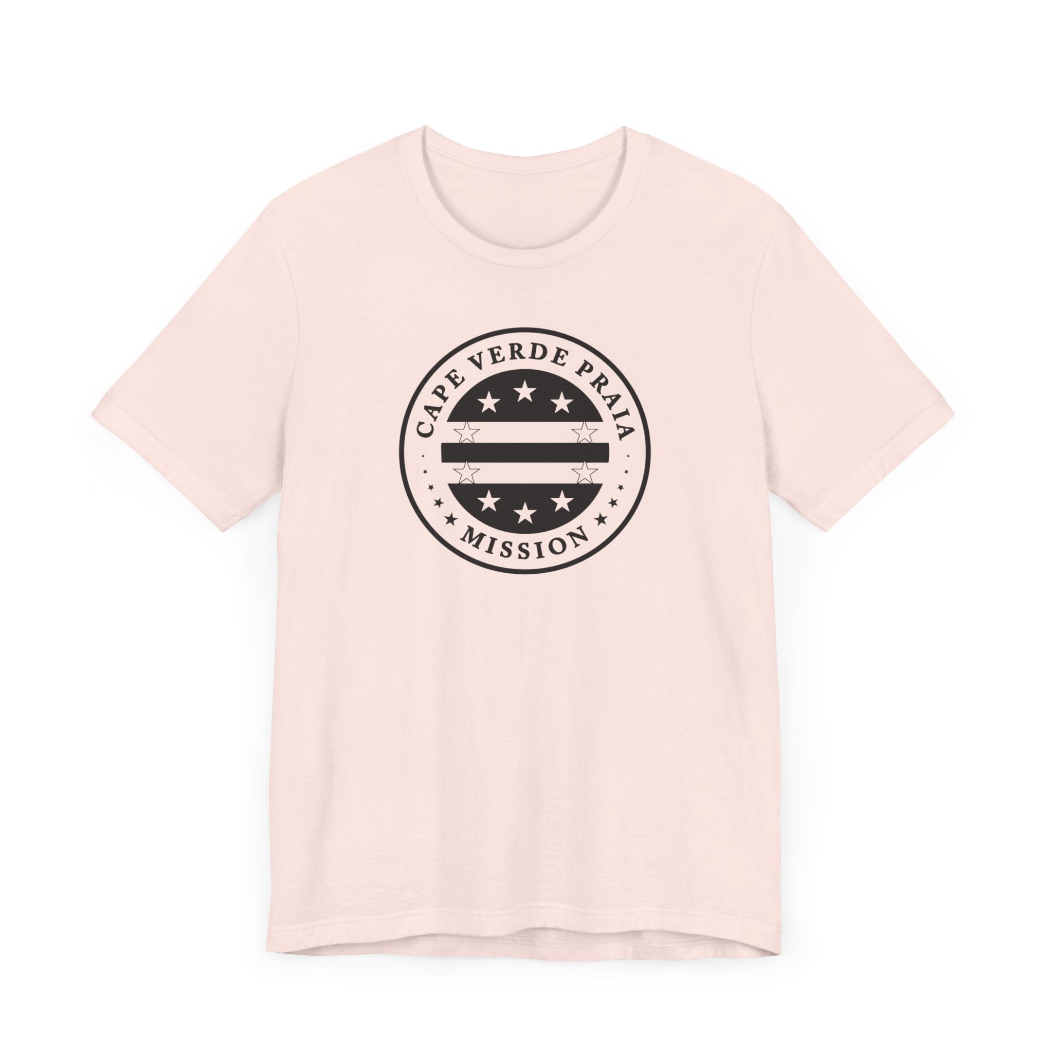 Cape Verde Praia Mission Circular Monochrome Logo T-Shirt - Mission Wishlist - LDS Missionary Gift Store