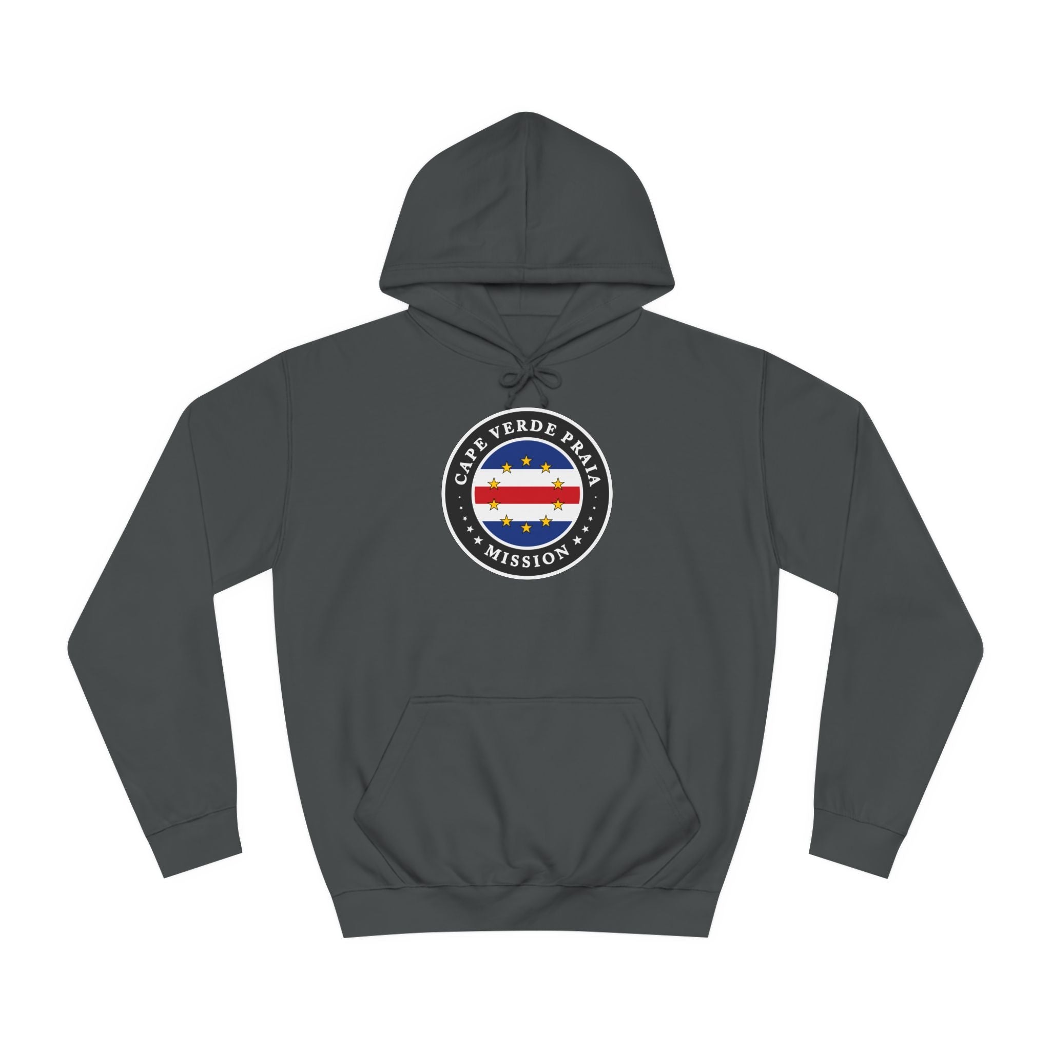 Cape Verde Praia Mission Flag Logo (Black Border) College Hoodie - Mission Wishlist - LDS Missionary Gift Store