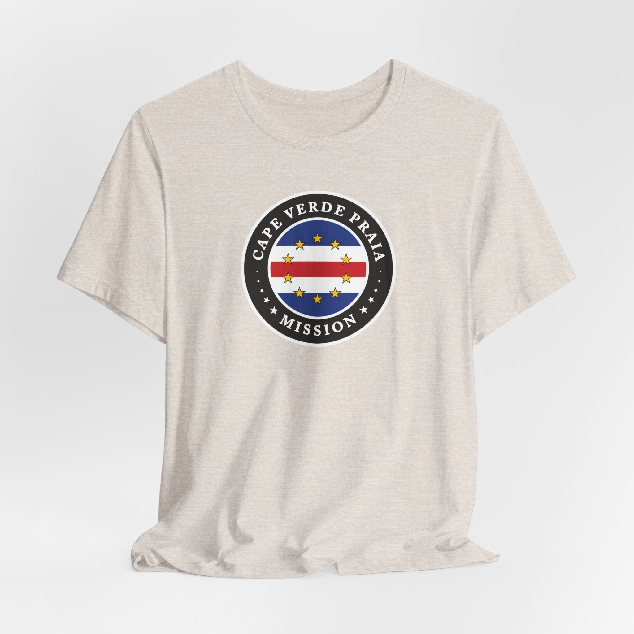 Cape Verde Praia Mission Flag Logo (Black Border) T-shirt - Mission Wishlist - LDS Missionary Gift Store