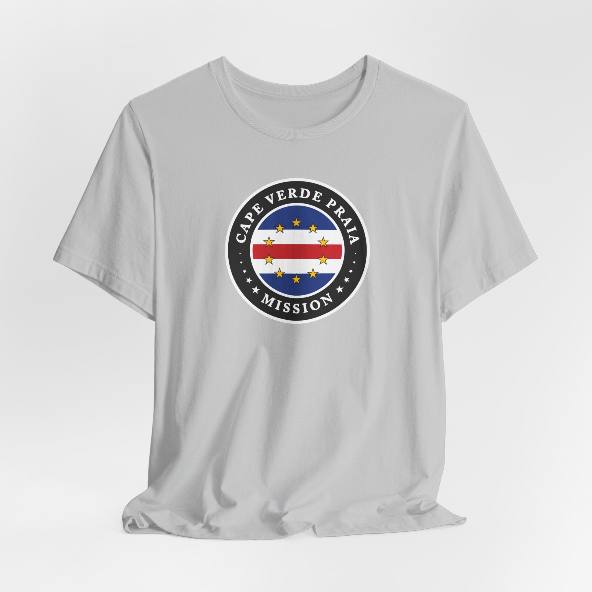 Cape Verde Praia Mission Flag Logo (Black Border) T-shirt - Mission Wishlist - LDS Missionary Gift Store