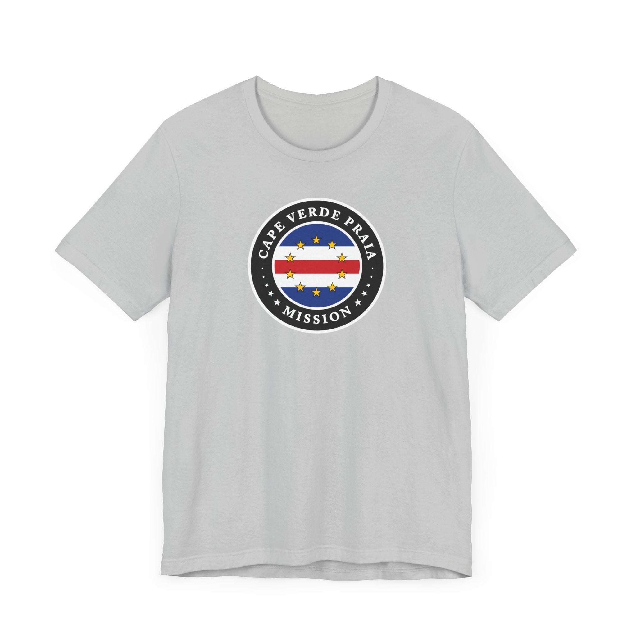 Cape Verde Praia Mission Flag Logo (Black Border) T-shirt - Mission Wishlist - LDS Missionary Gift Store