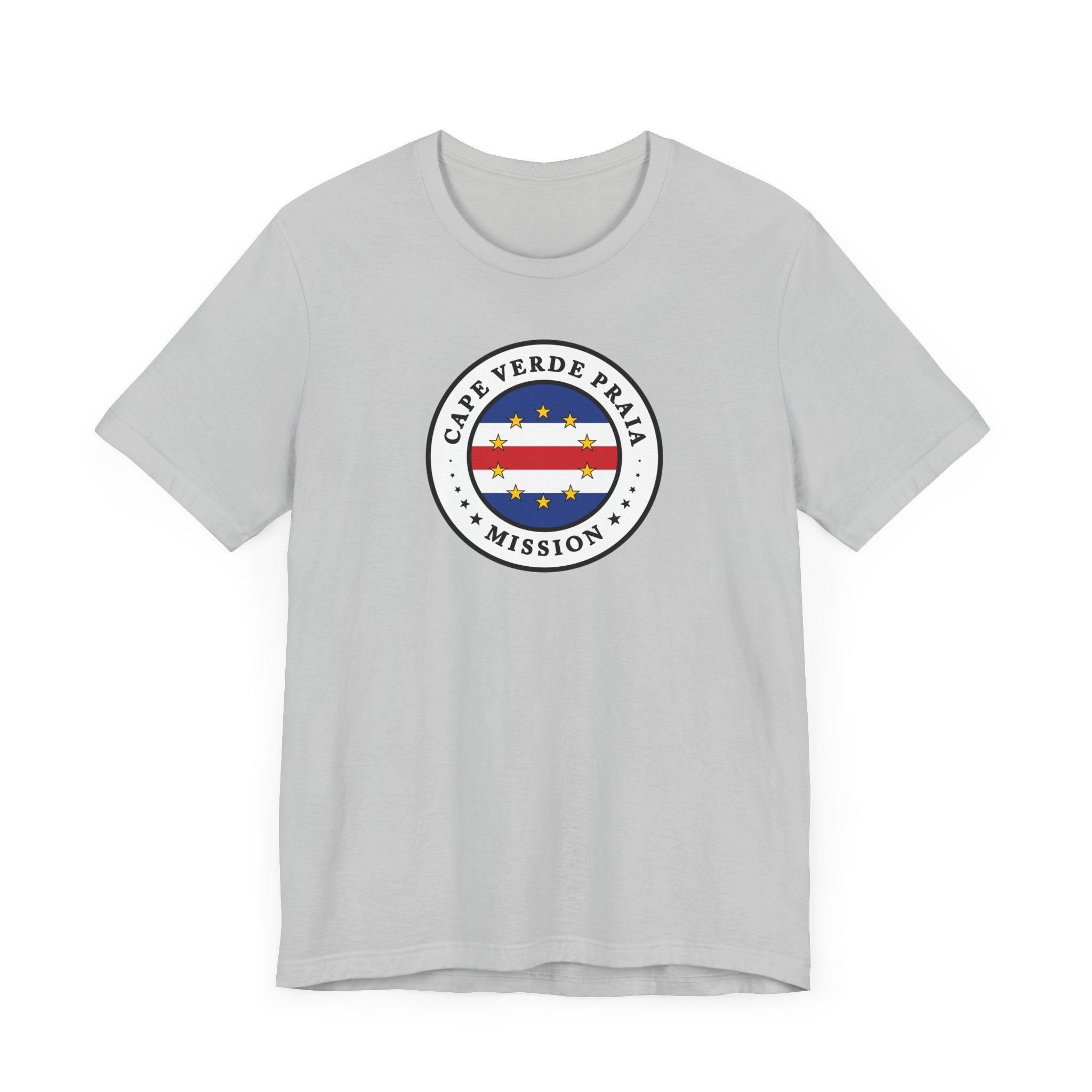 Cape Verde Praia Mission Flag Logo (White Border) T-shirt - Mission Wishlist - LDS Missionary Gift Store