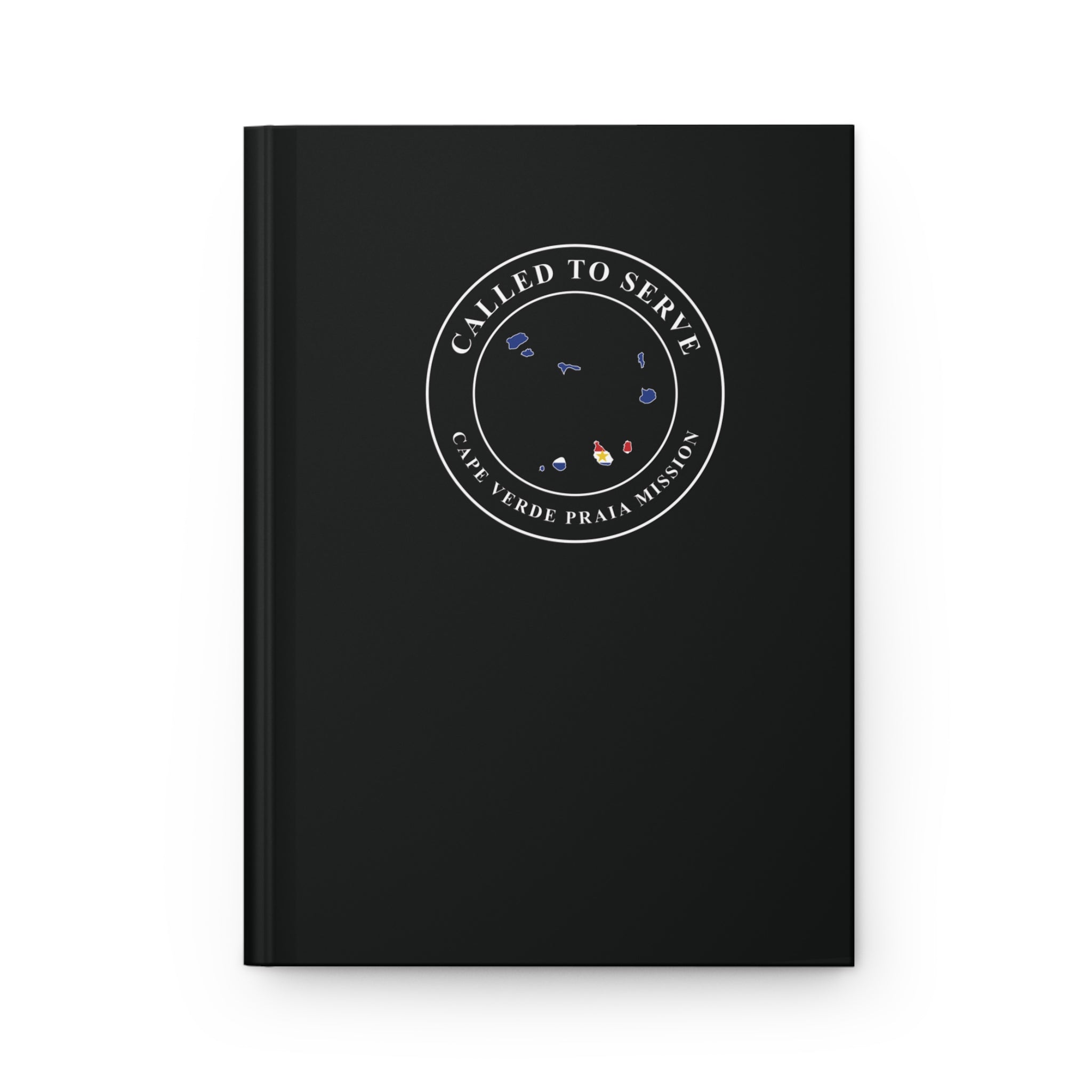 Cape Verde Praia Mission Flag Map Called to Serve Black Hardcover Journal Matte - Latter-Day Saint LDS Missionary Gift - Book of Mormon