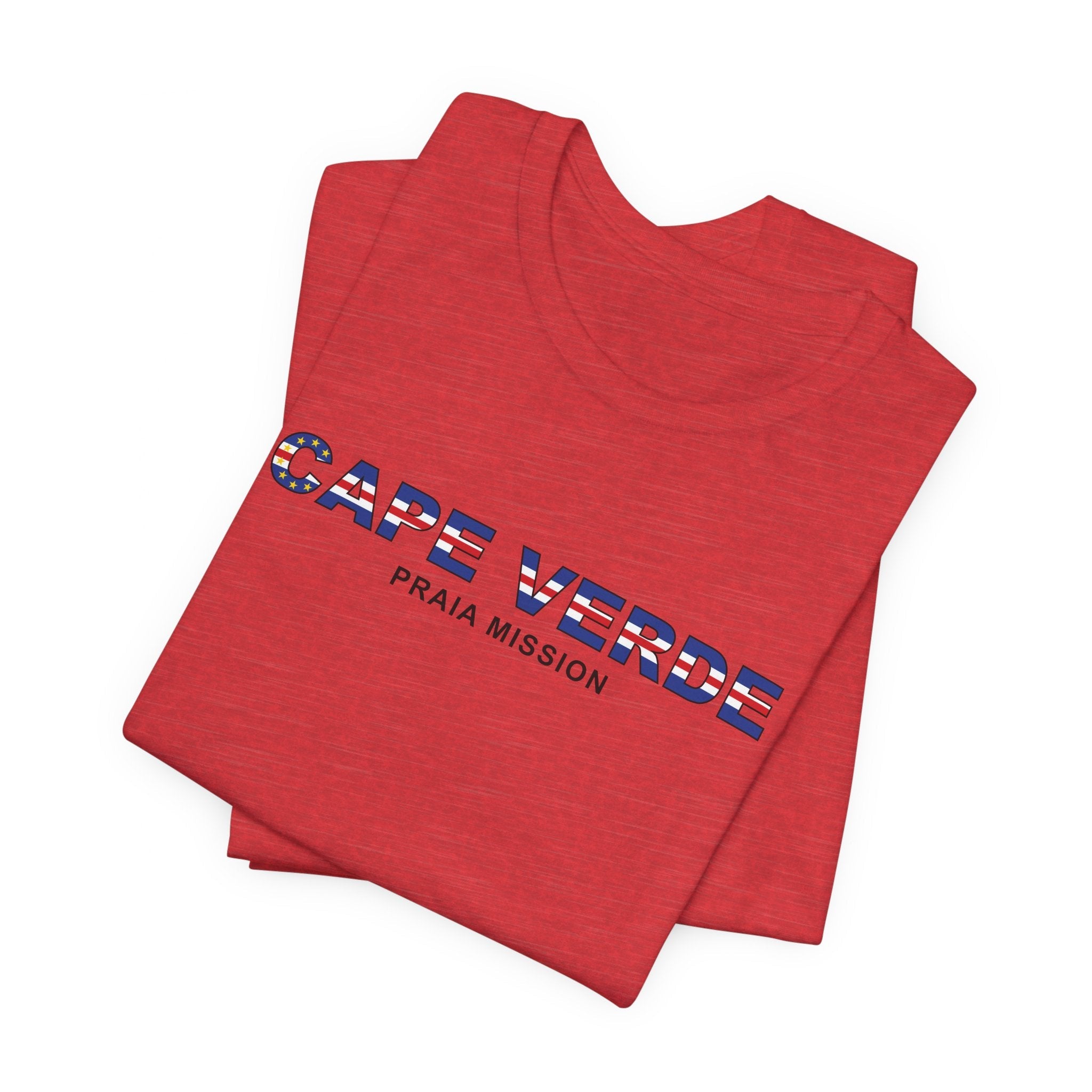 Cape Verde Praia Mission Flag Title T-shirt - Mission Wishlist - LDS Missionary Gift Store