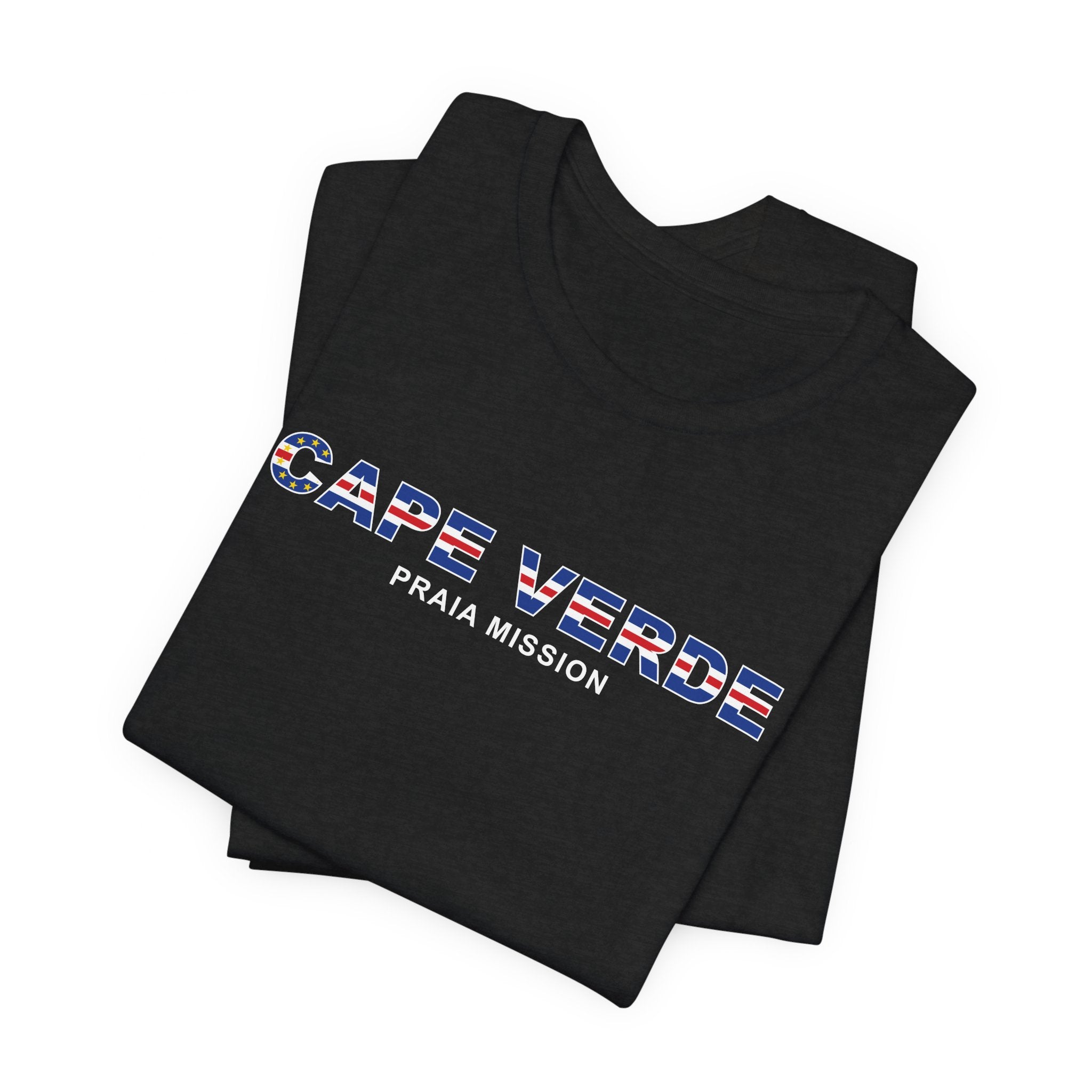 Cape Verde Praia Mission Flag Title T-shirt - Mission Wishlist - LDS Missionary Gift Store