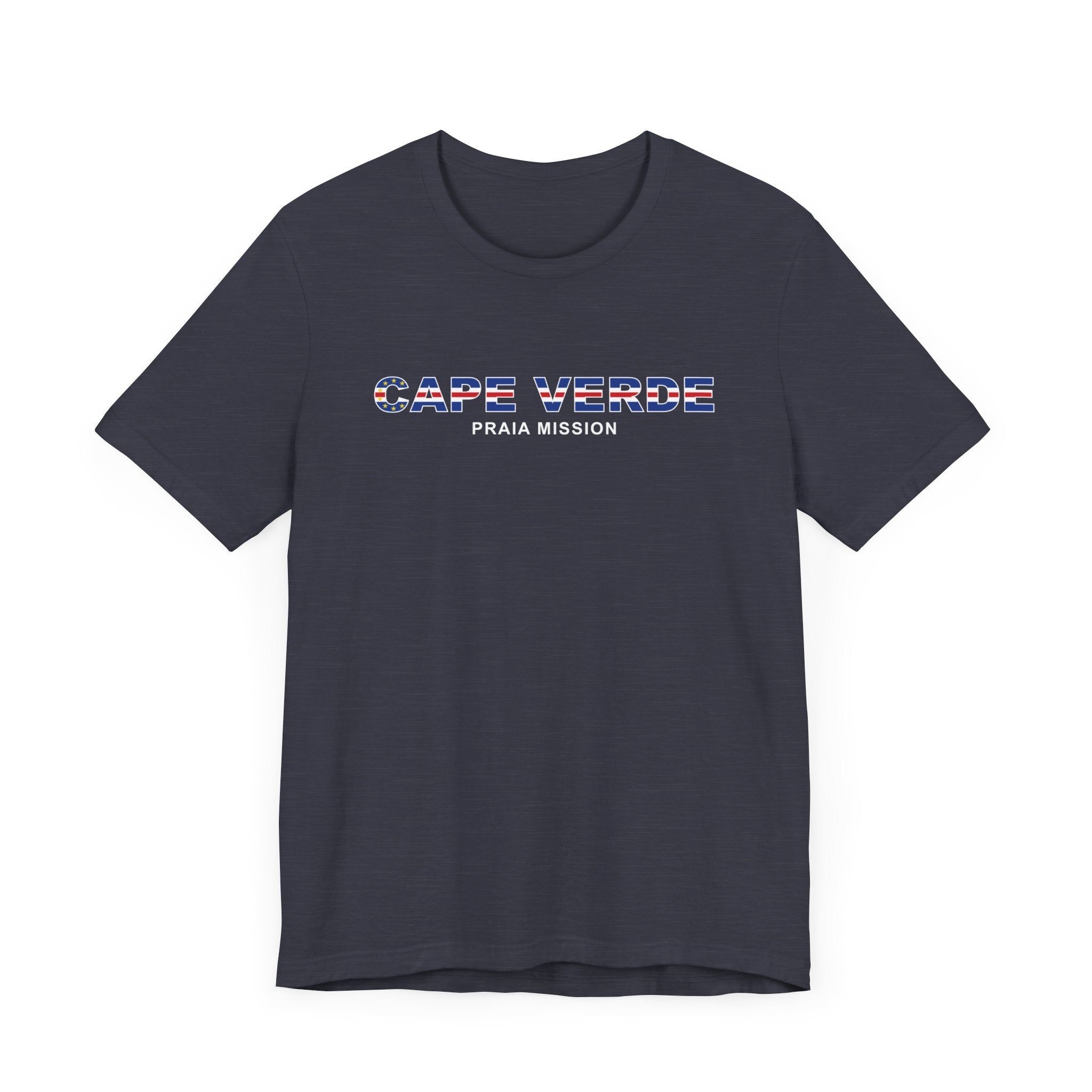 Cape Verde Praia Mission Flag Title T-shirt - Mission Wishlist - LDS Missionary Gift Store