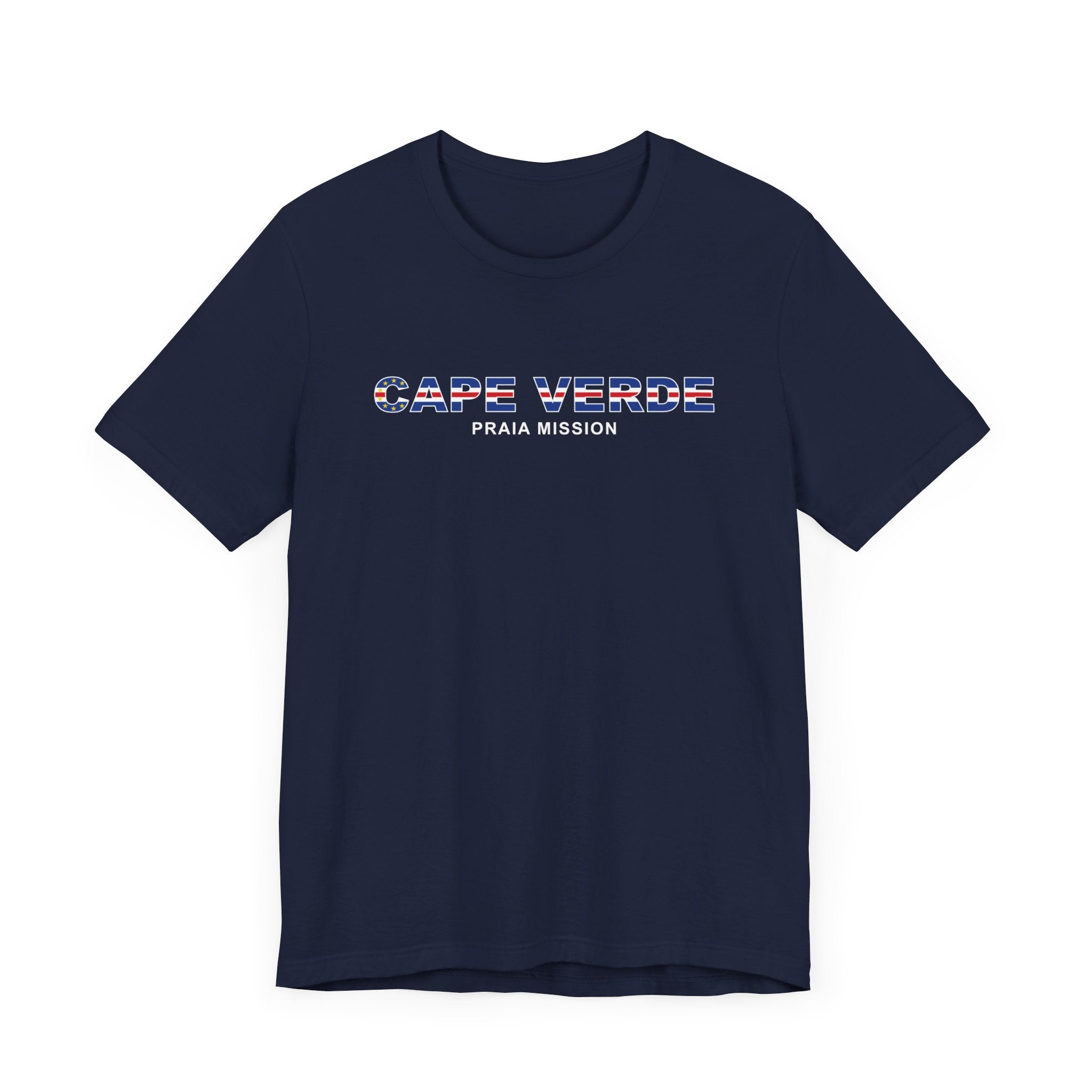 Cape Verde Praia Mission Flag Title T-shirt - Mission Wishlist - LDS Missionary Gift Store