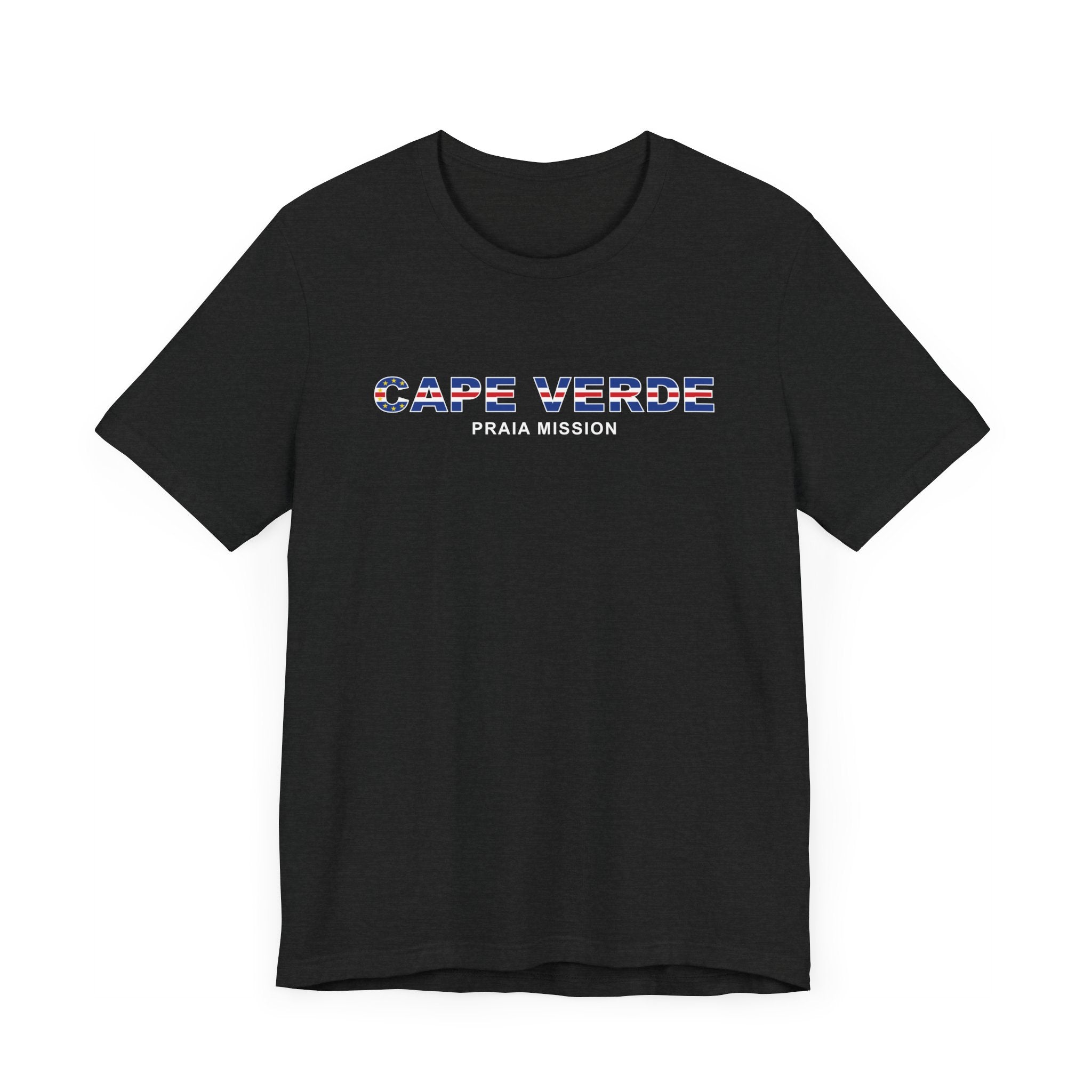 Cape Verde Praia Mission Flag Title T-shirt - Mission Wishlist - LDS Missionary Gift Store