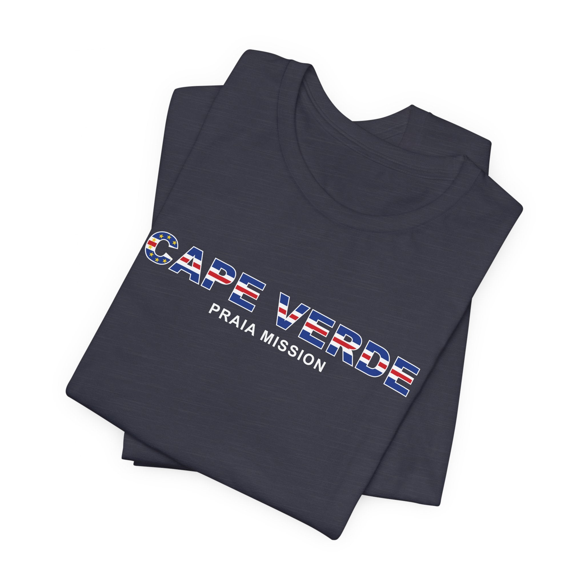 Cape Verde Praia Mission Flag Title T-shirt - Mission Wishlist - LDS Missionary Gift Store