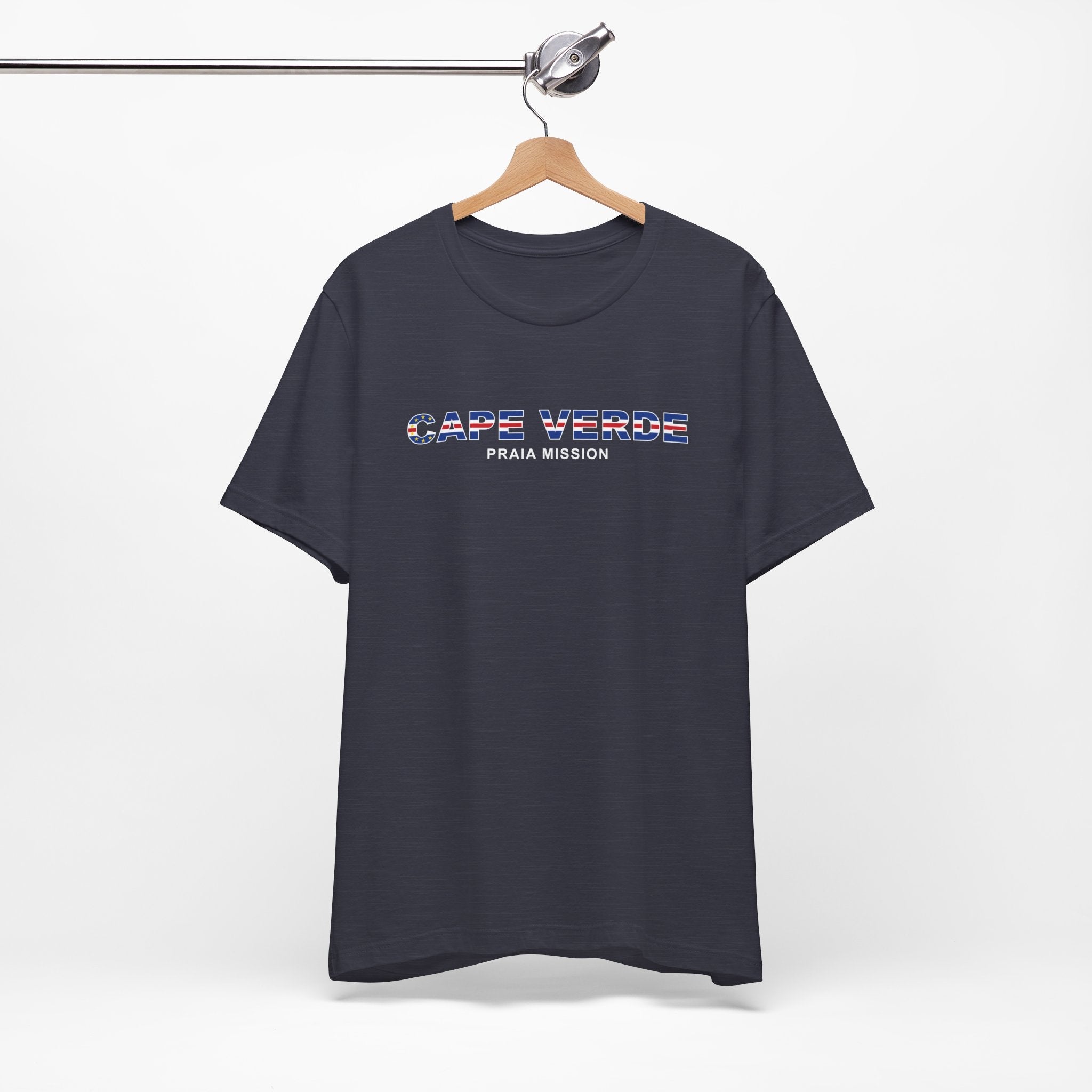 Cape Verde Praia Mission Flag Title T-shirt - Mission Wishlist - LDS Missionary Gift Store