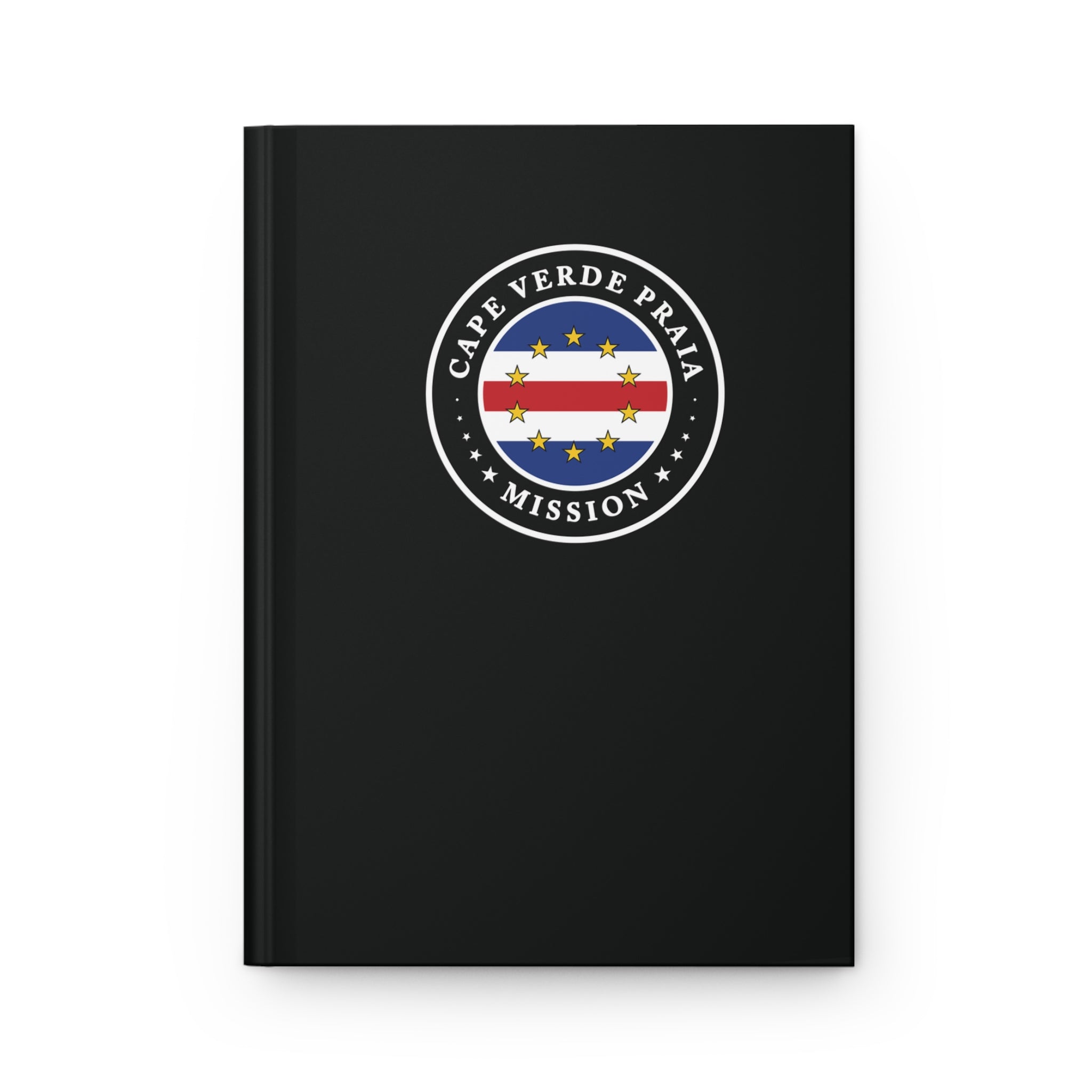 Cape Verde Praia Mission Logo Design Black Hardcover Journal Matte - Mission Wishlist - LDS Missionary Gift Store