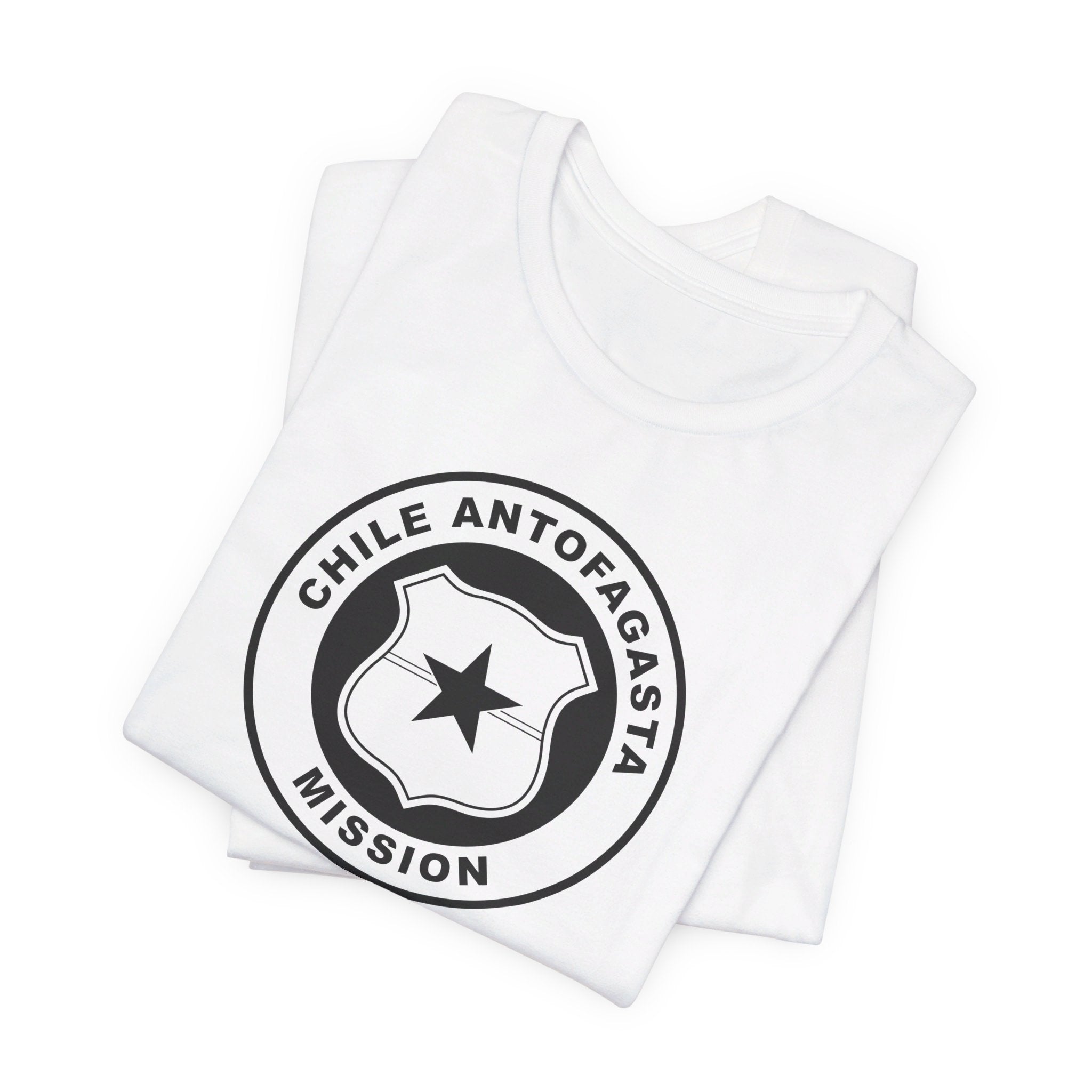 Chile Antofagasta Mission Circular Monochrome Logo T-Shirt - Latter-Day Saint LDS Missionary Gift - Book of Mormon