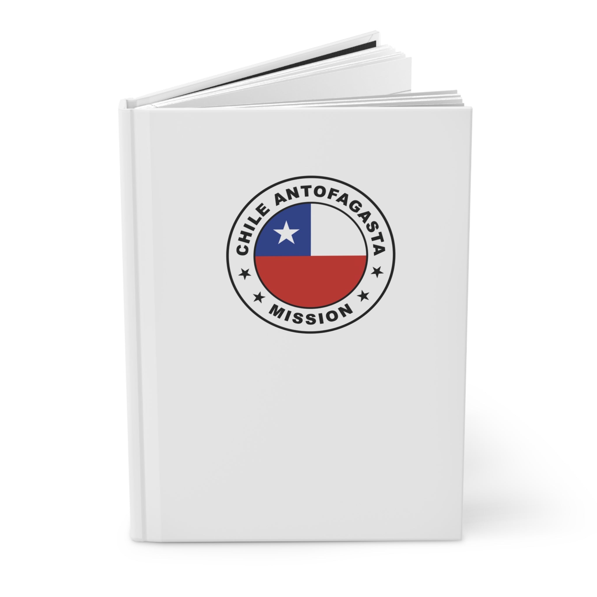 Chile Antofagasta Mission Logo Design White Hardcover Journal Matte - Latter-Day Saint LDS Missionary Gift - Book of Mormon