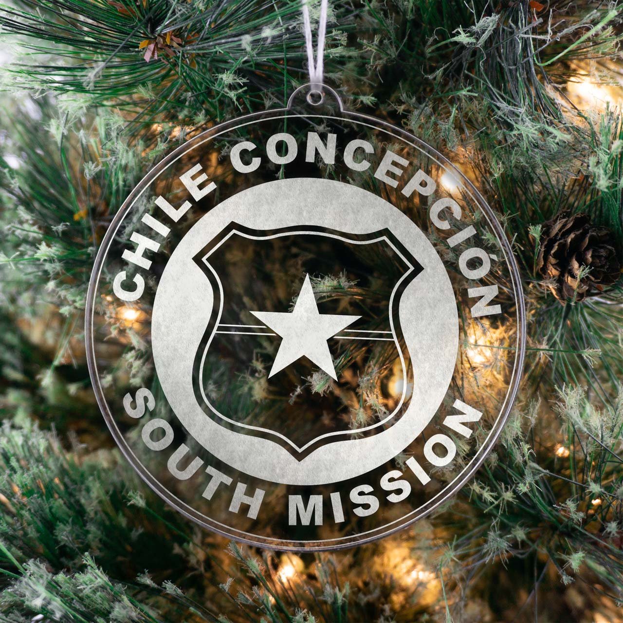 Chile Concepcion South Mission Christmas Ornament - Latter-Day Saint LDS Missionary Gift - Book of Mormon