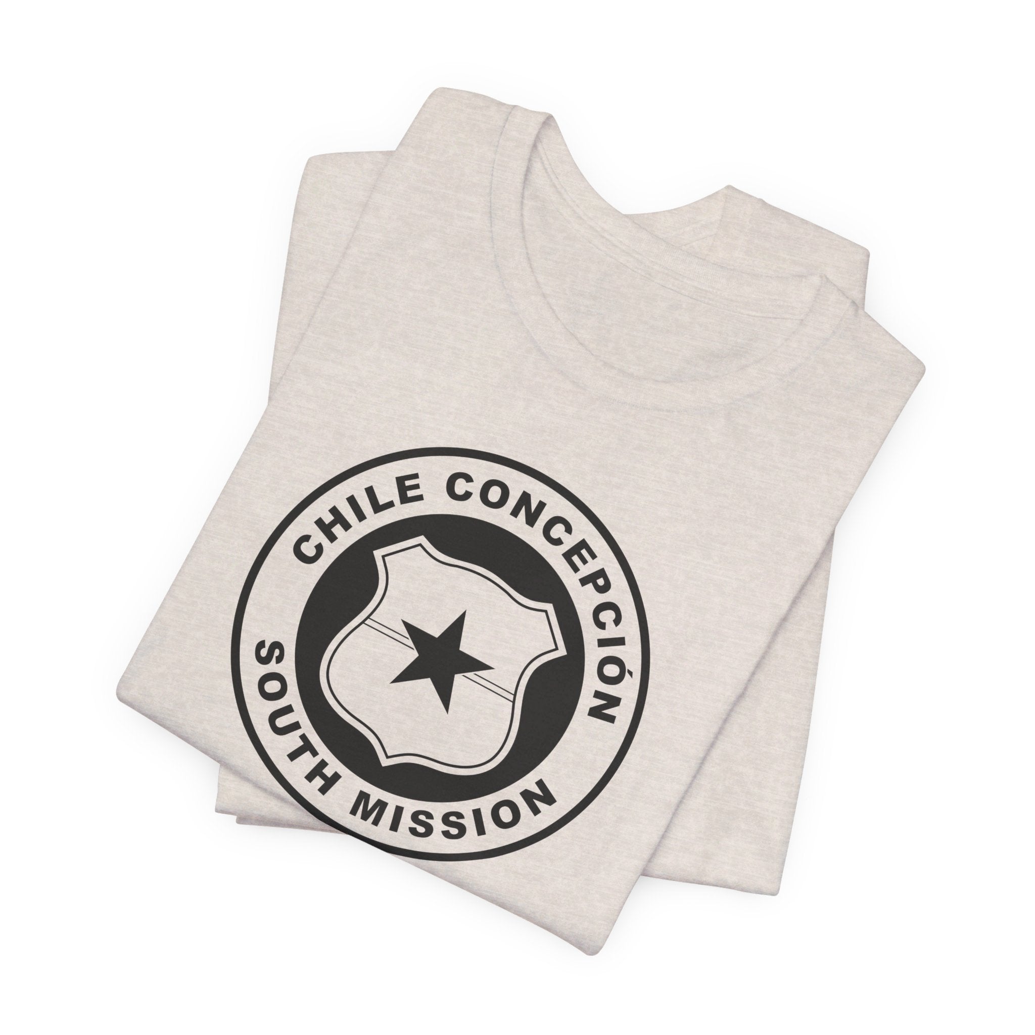 Chile Concepcion South Mission Circular Monochrome Logo T-Shirt - Mission Wishlist - LDS Missionary Gift Store