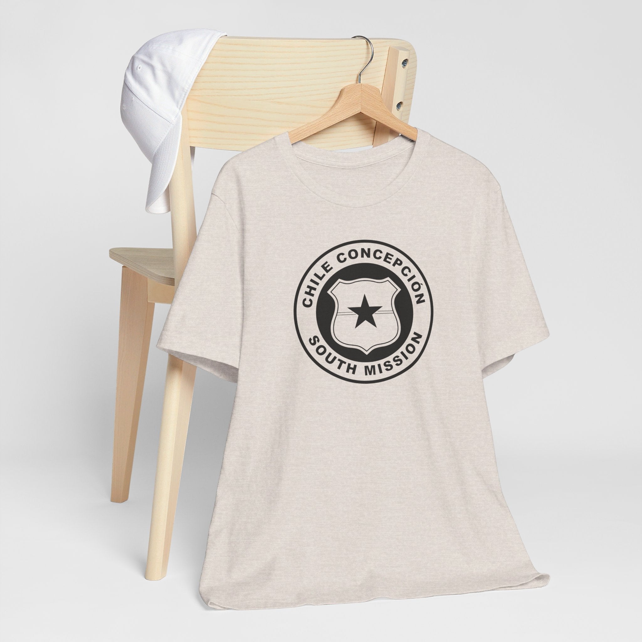 Chile Concepcion South Mission Circular Monochrome Logo T-Shirt - Mission Wishlist - LDS Missionary Gift Store