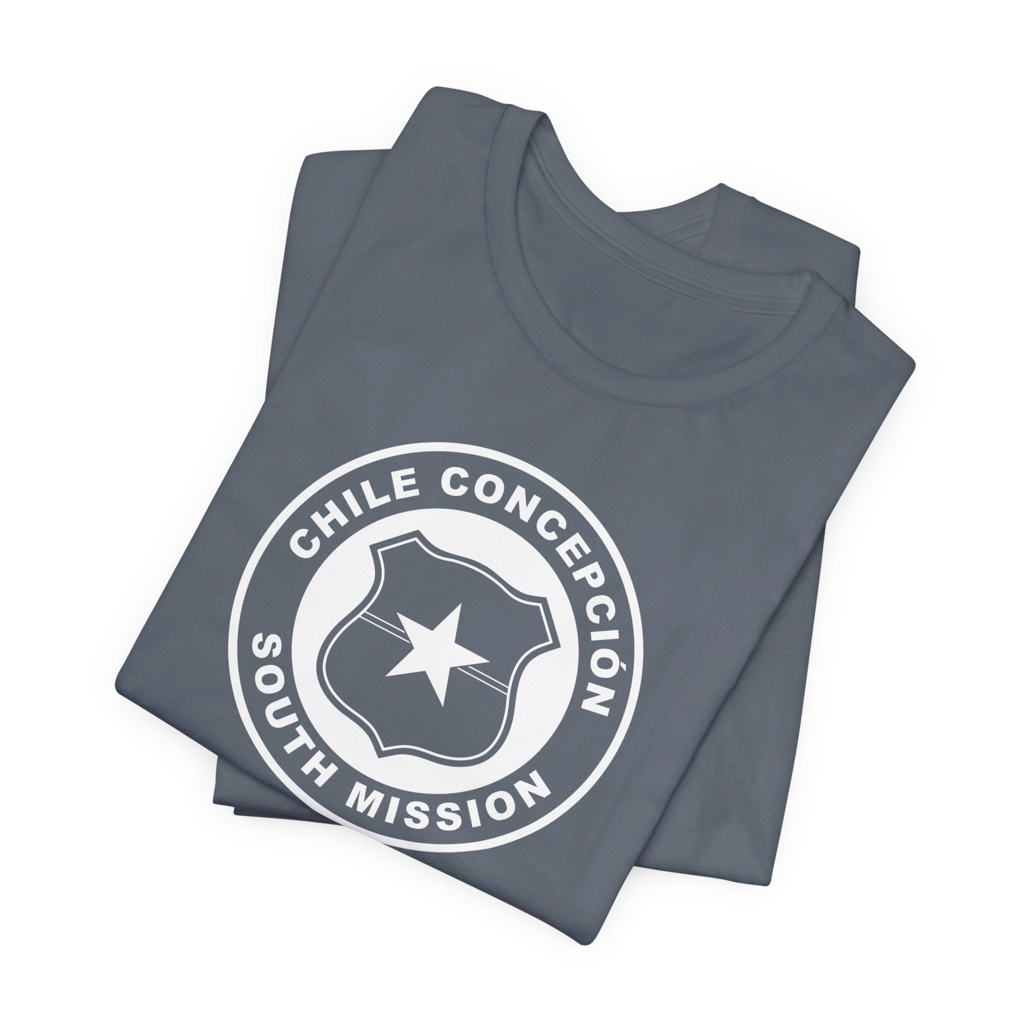 Chile Concepcion South Mission Circular Monochrome Logo T-Shirt - Mission Wishlist - LDS Missionary Gift Store