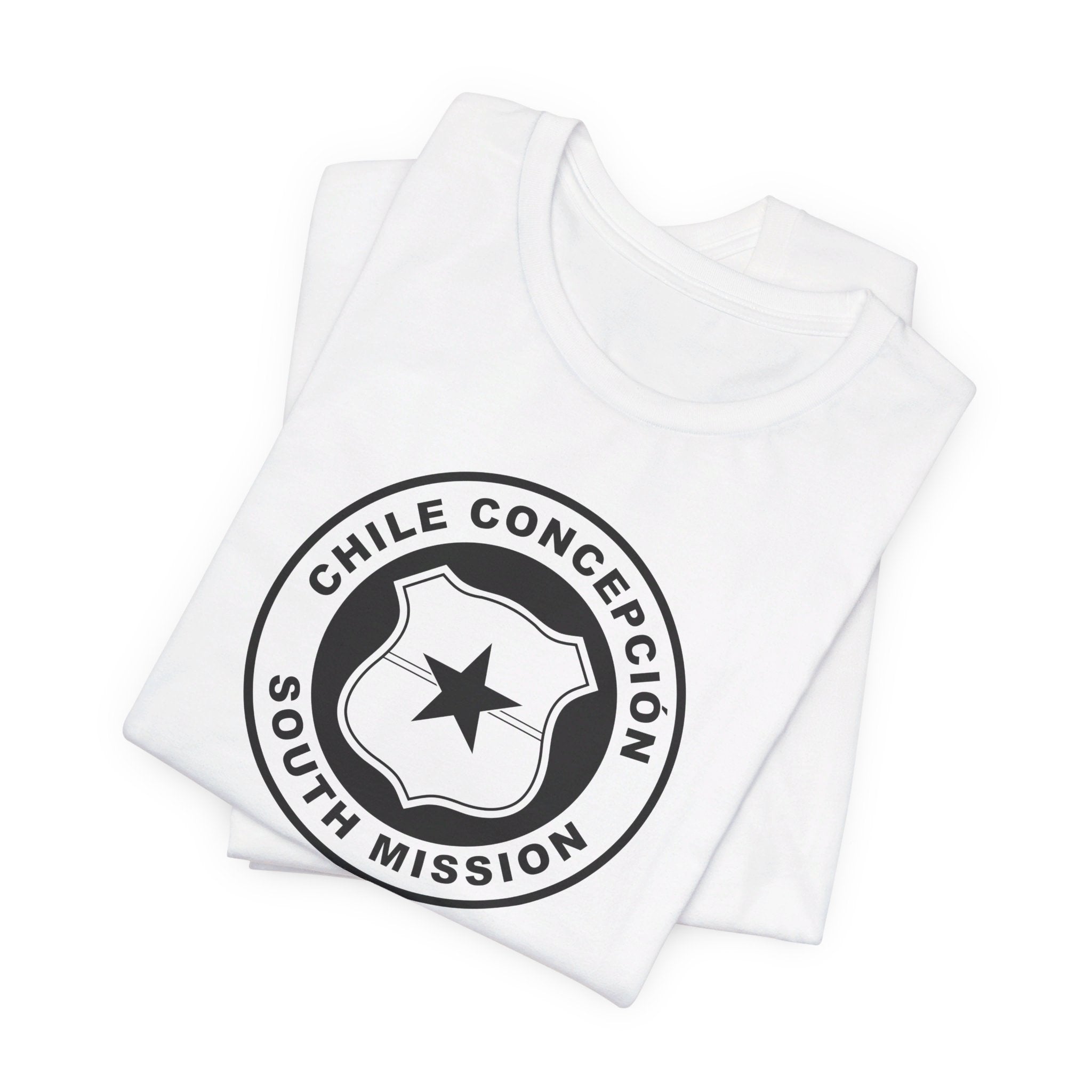 Chile Concepcion South Mission Circular Monochrome Logo T-Shirt - Mission Wishlist - LDS Missionary Gift Store