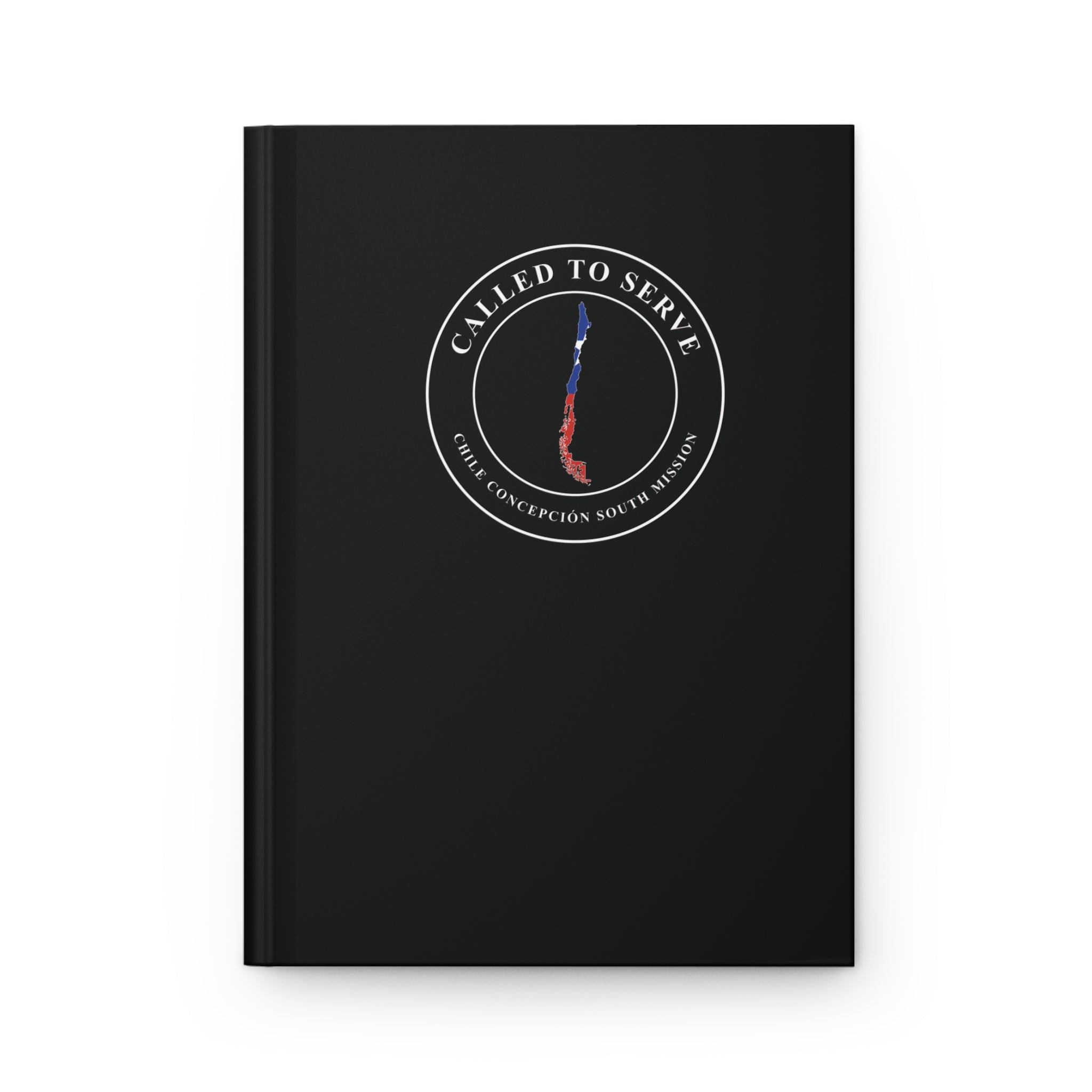 Chile Concepcion South Mission Flag Map Called to Serve Black Hardcover Journal Matte - Latter-Day Saint LDS Missionary Gift - Book of Mormon