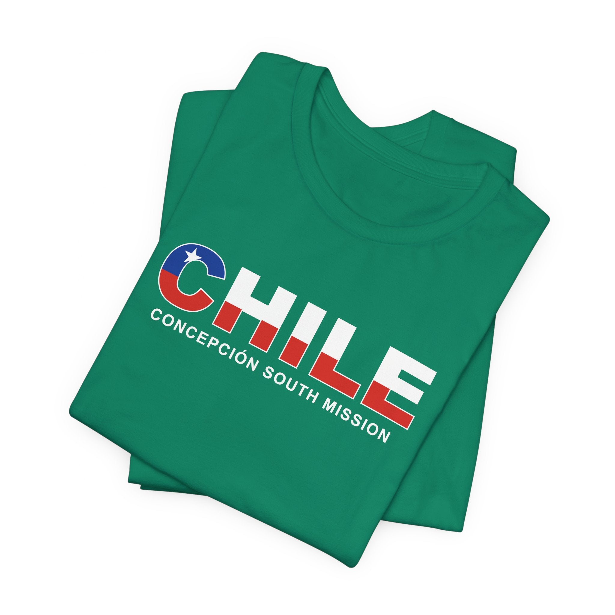 Chile Concepcion South Mission Flag Title T-shirt - Mission Wishlist - LDS Missionary Gift Store