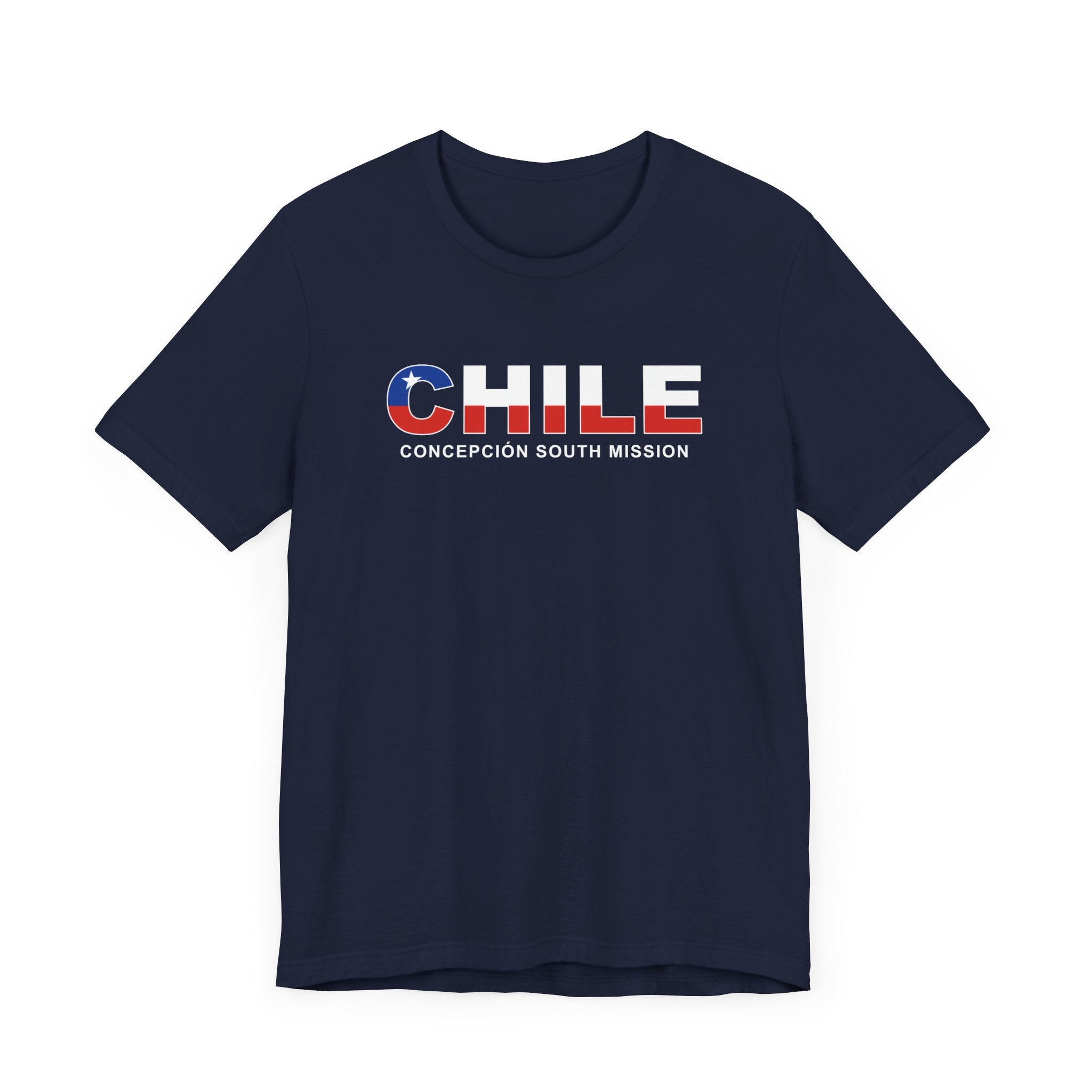 Chile Concepcion South Mission Flag Title T-shirt - Mission Wishlist - LDS Missionary Gift Store