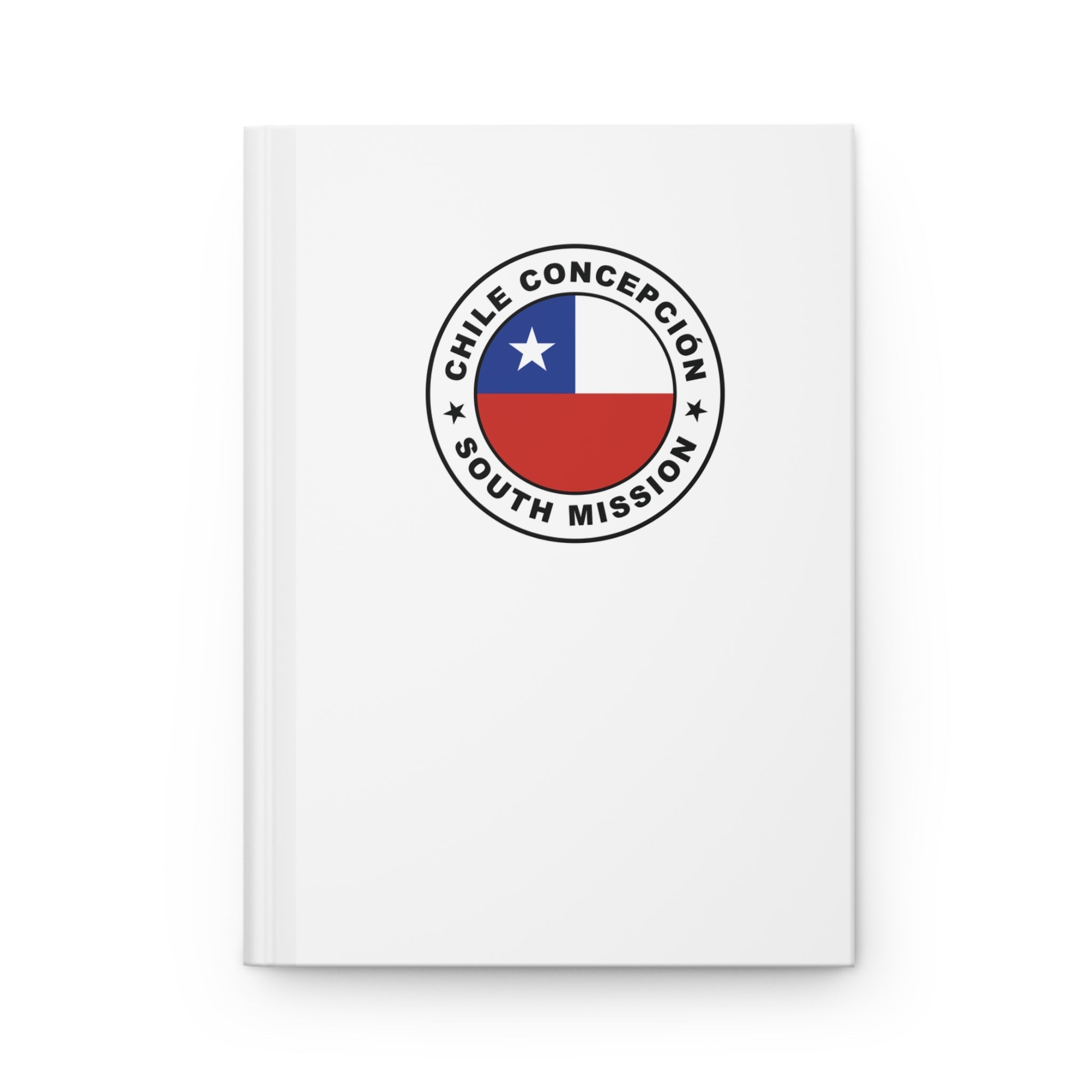 Chile Concepcion South Mission Logo Design White Hardcover Journal Matte - Latter-Day Saint LDS Missionary Gift - Book of Mormon