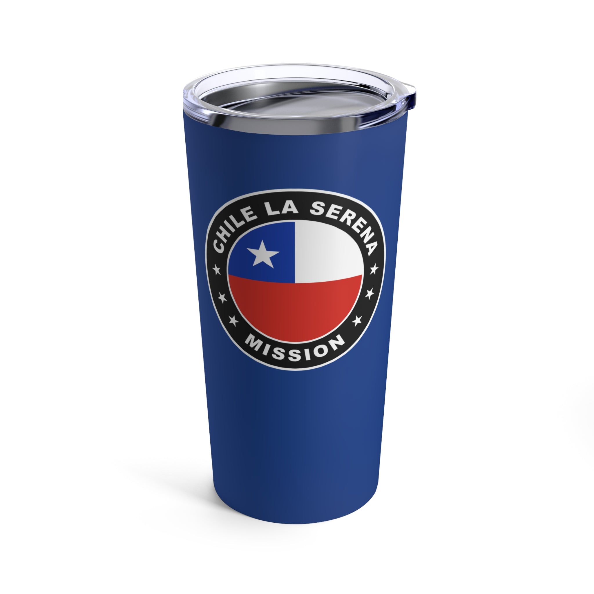 Chile La Serena Mission Flag Logo Tumbler 20oz Blue - Latter-Day Saint LDS Missionary Gift - Book of Mormon