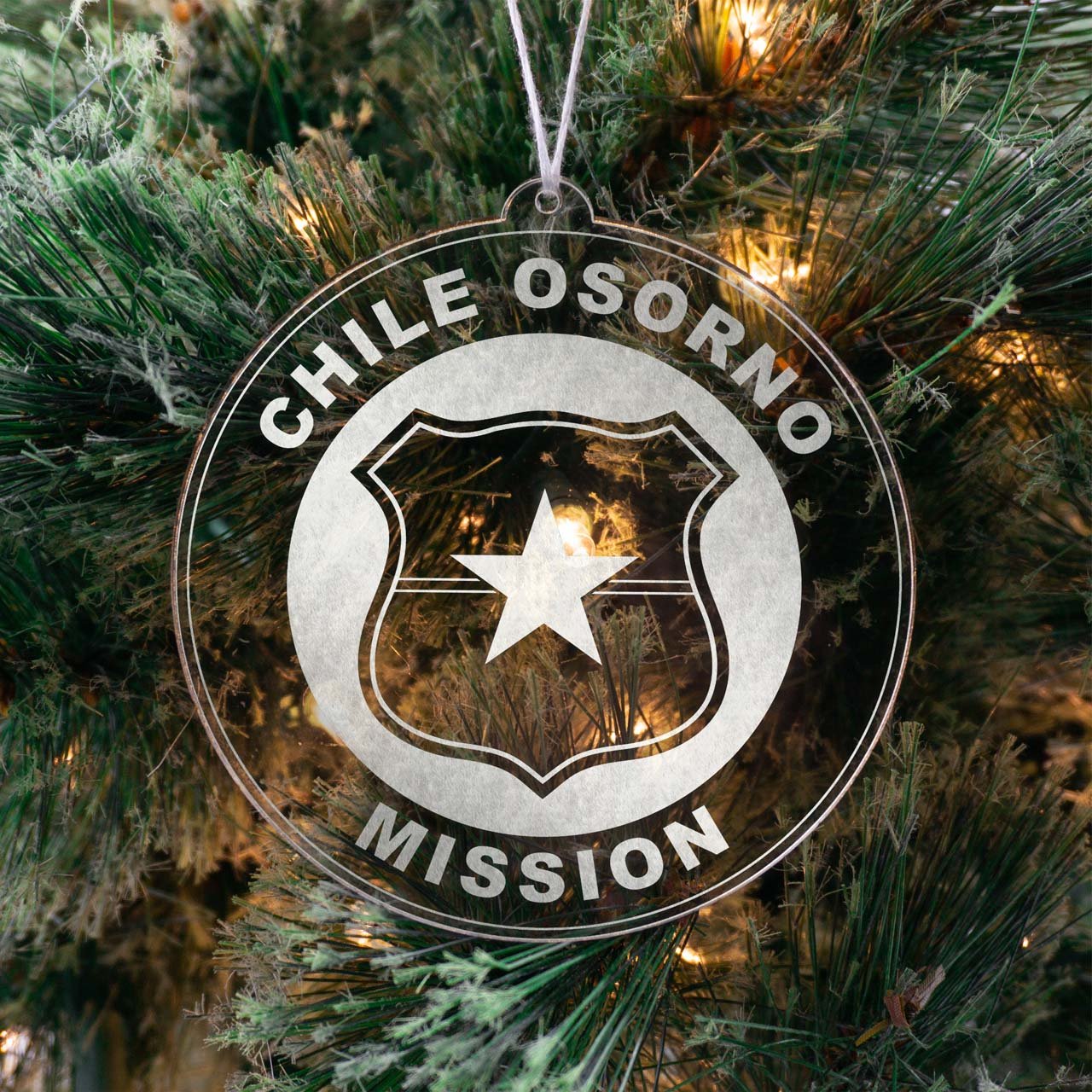 Chile Osorno Mission Christmas Ornament - Latter-Day Saint LDS Missionary Gift - Book of Mormon