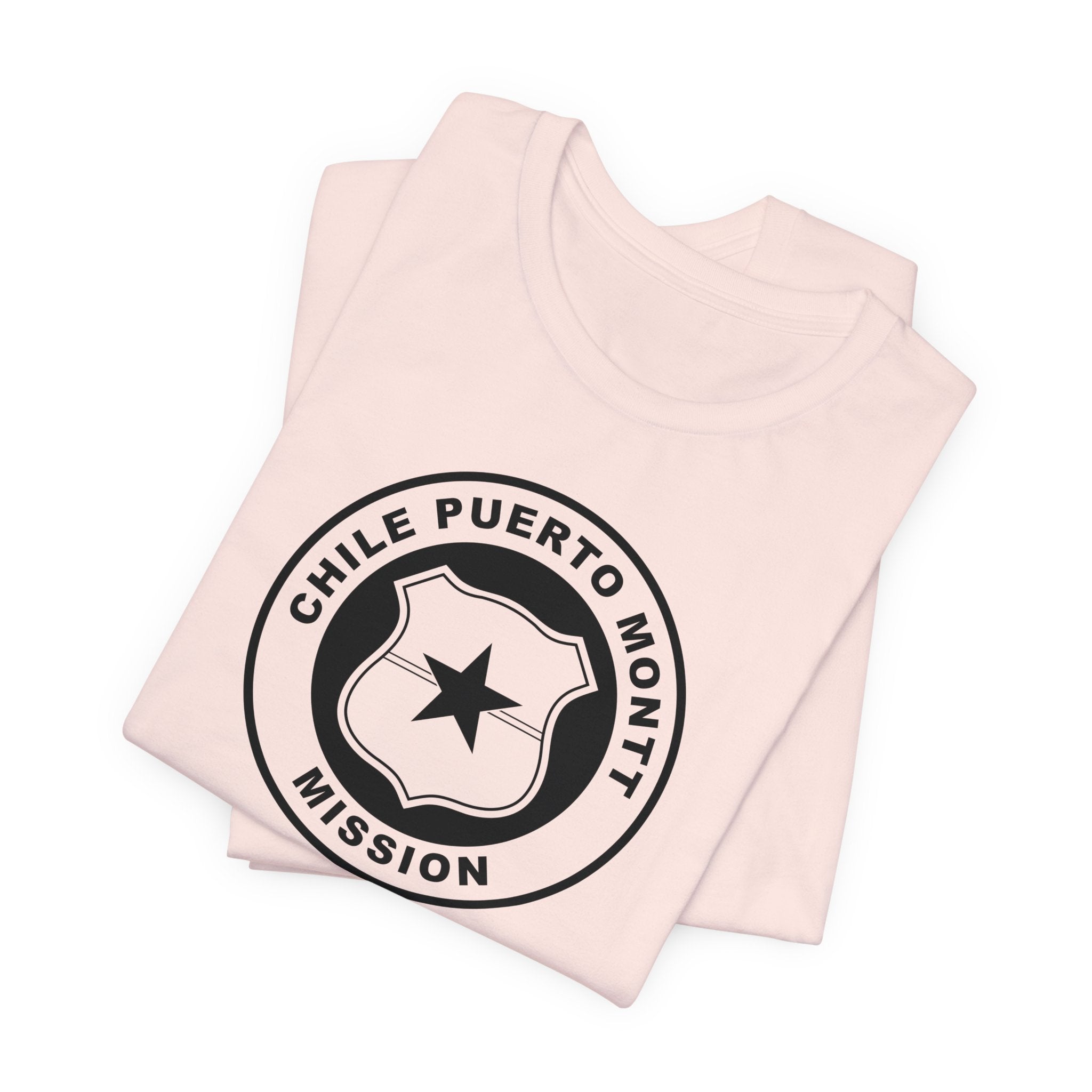 Chile Puerto Montt Mission Circular Monochrome Logo T-Shirt - Mission Wishlist - LDS Missionary Gift Store
