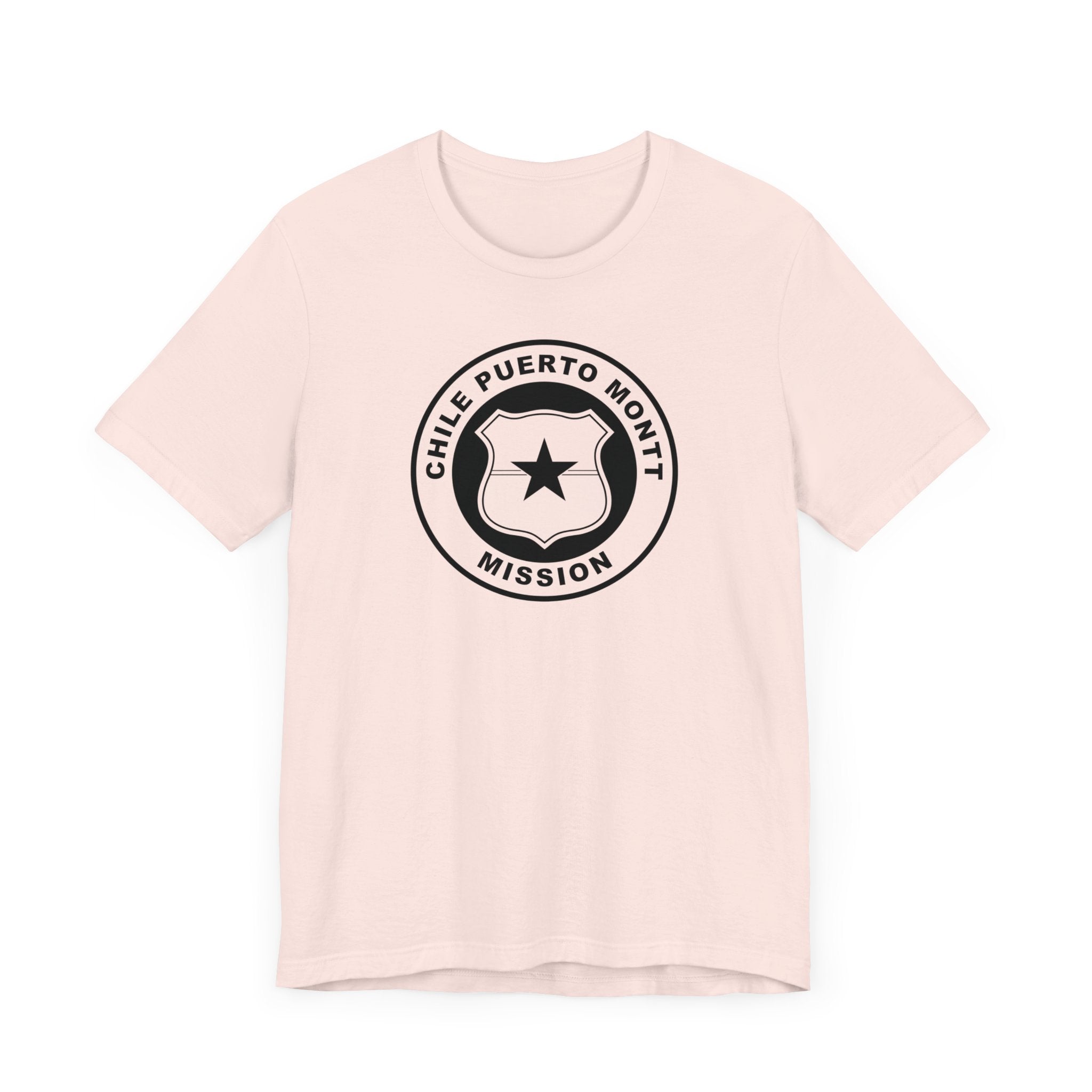 Chile Puerto Montt Mission Circular Monochrome Logo T-Shirt - Mission Wishlist - LDS Missionary Gift Store