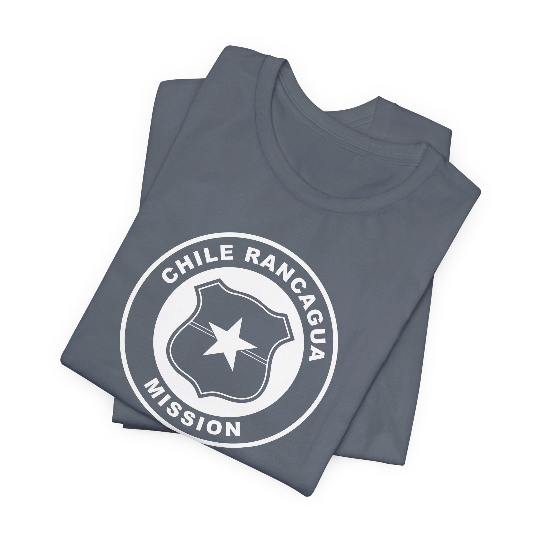 Chile Rancagua Mission Circular Monochrome Logo T-Shirt - Mission Wishlist - LDS Missionary Gift Store
