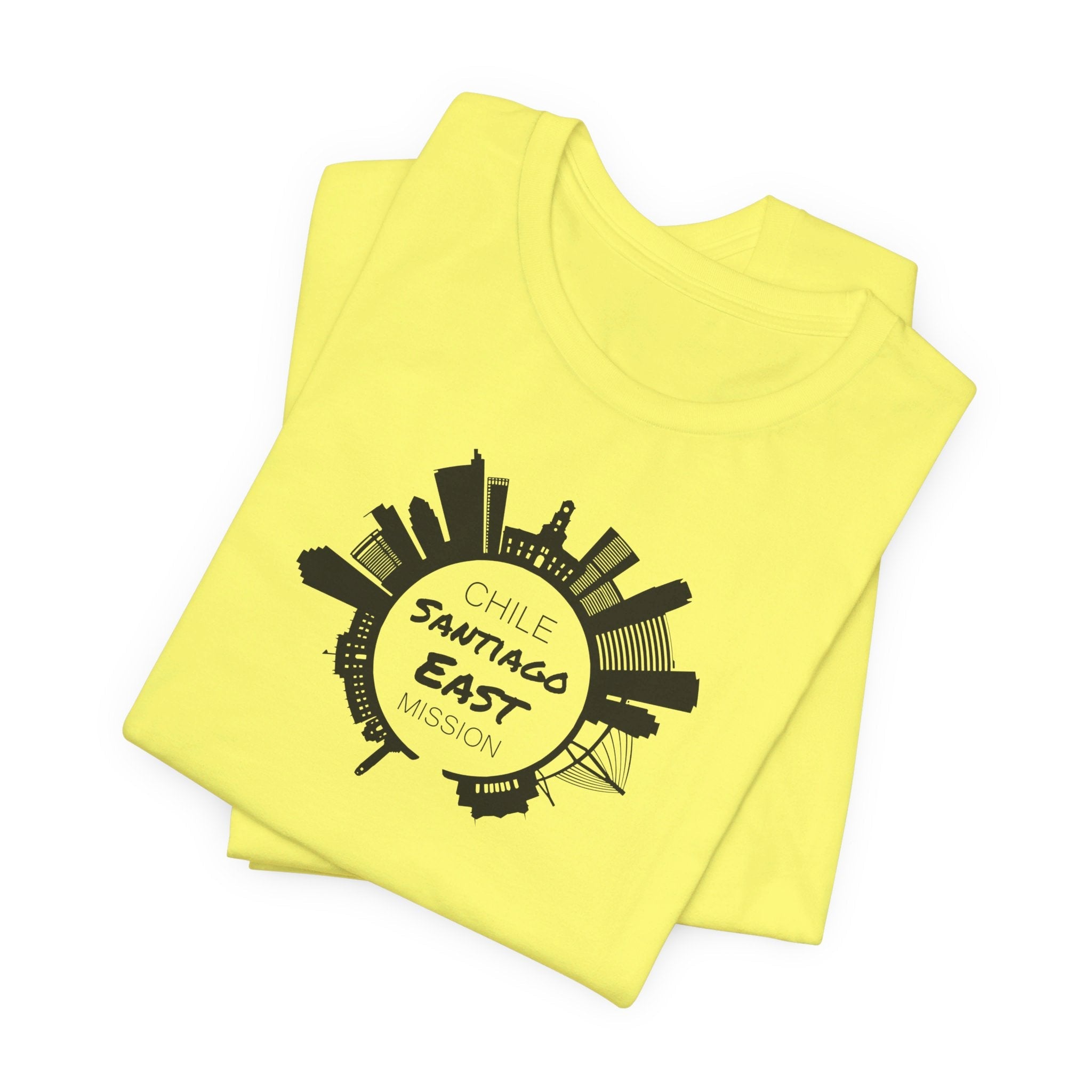 Chile Santiago East Mission Circular Monochrome Logo T-Shirt - Mission Wishlist - LDS Missionary Gift Store