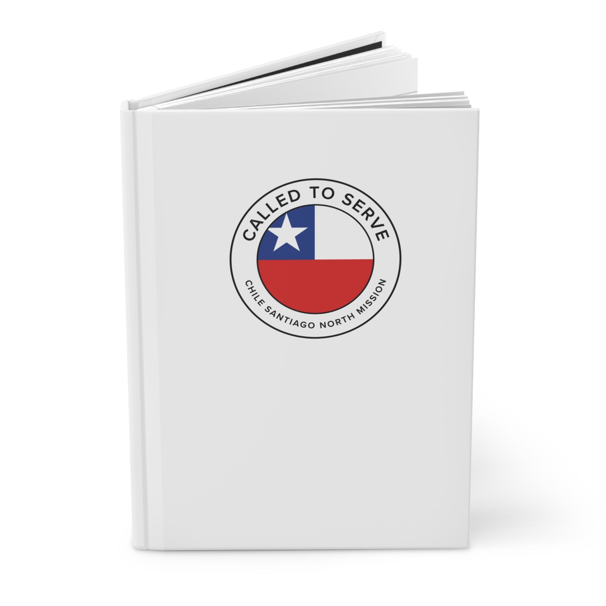 Chile Santiago North Mission Circle Flag Called to Serve White Hardcover Journal Matte - Mission Wishlist - LDS Missionary Gift Store