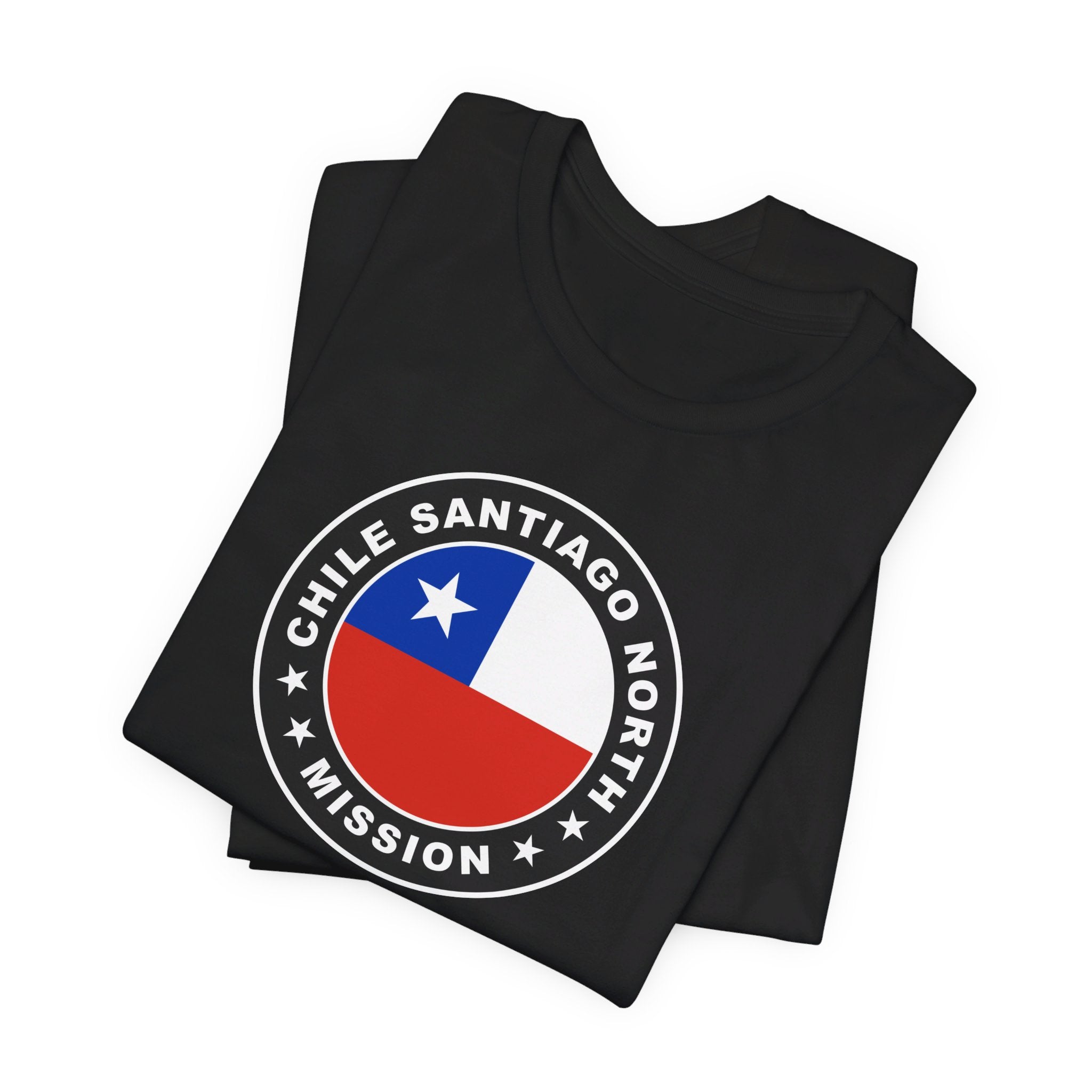 Chile Santiago North Mission Circular Flag T-shirt - Mission Wishlist - LDS Missionary Gift Store
