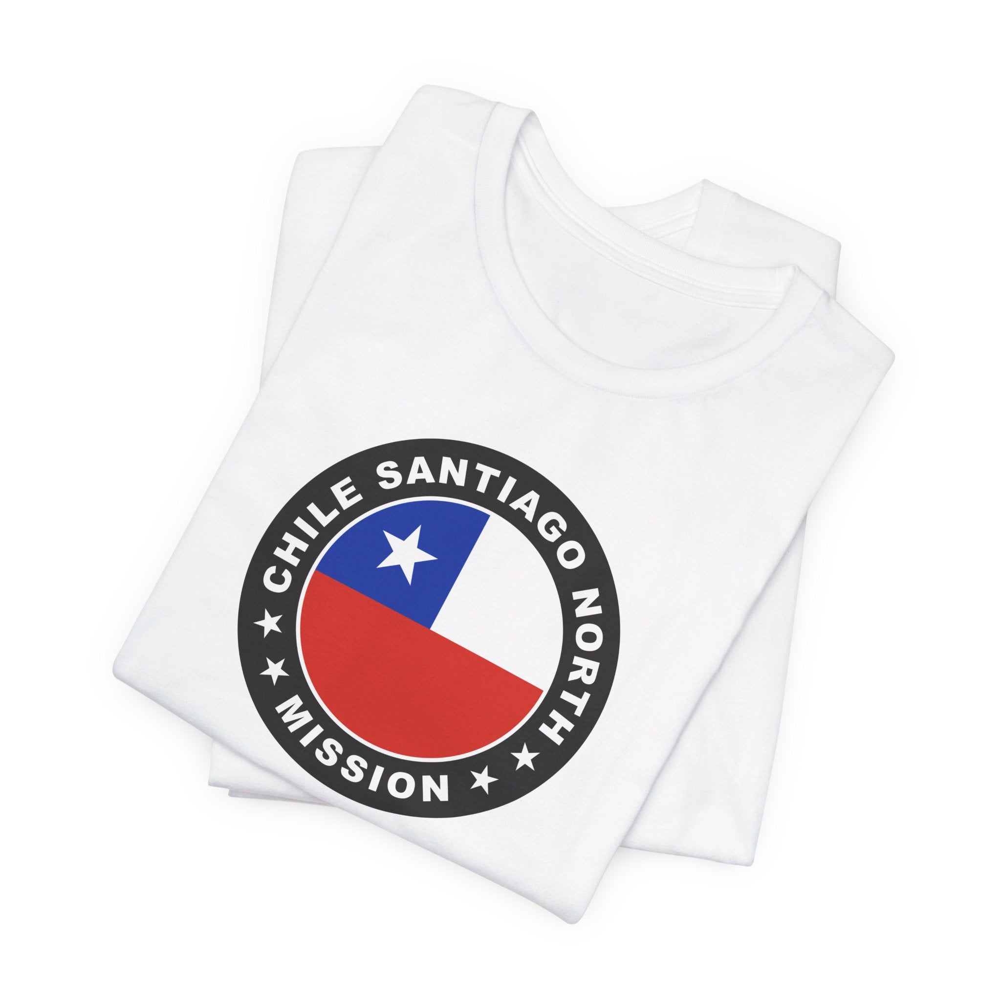 Chile Santiago North Mission Circular Flag T-shirt - Mission Wishlist - LDS Missionary Gift Store