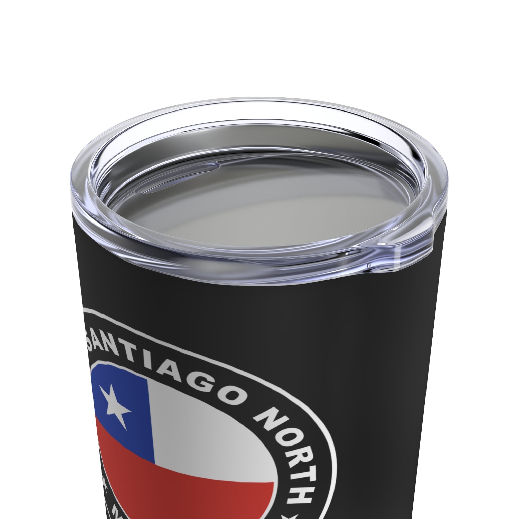 Chile Santiago North Mission Flag Logo Tumbler 20oz Black - Mission Wishlist - LDS Missionary Gift Store
