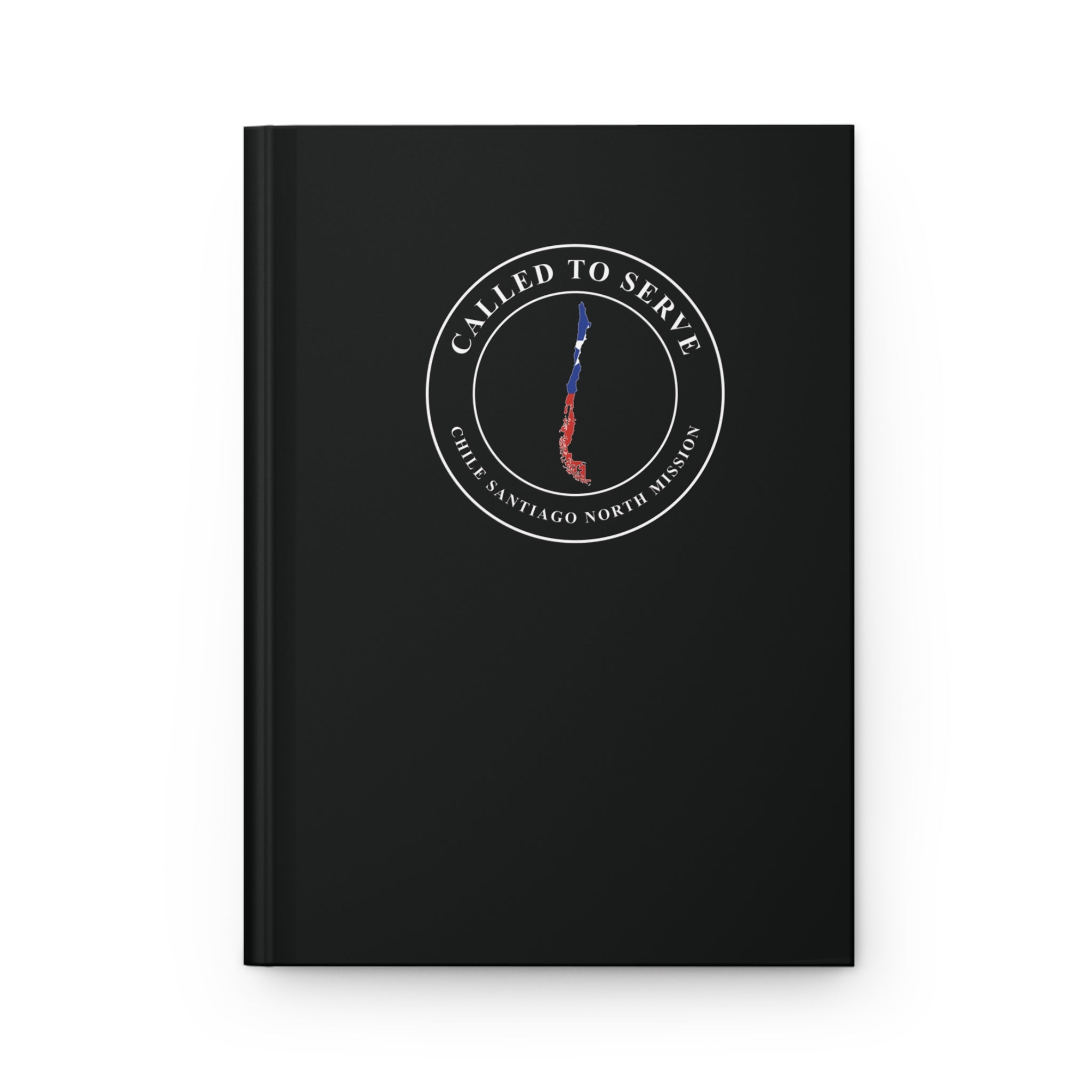 Chile Santiago North Mission Flag Map Called to Serve Black Hardcover Journal Matte - Mission Wishlist - LDS Missionary Gift Store