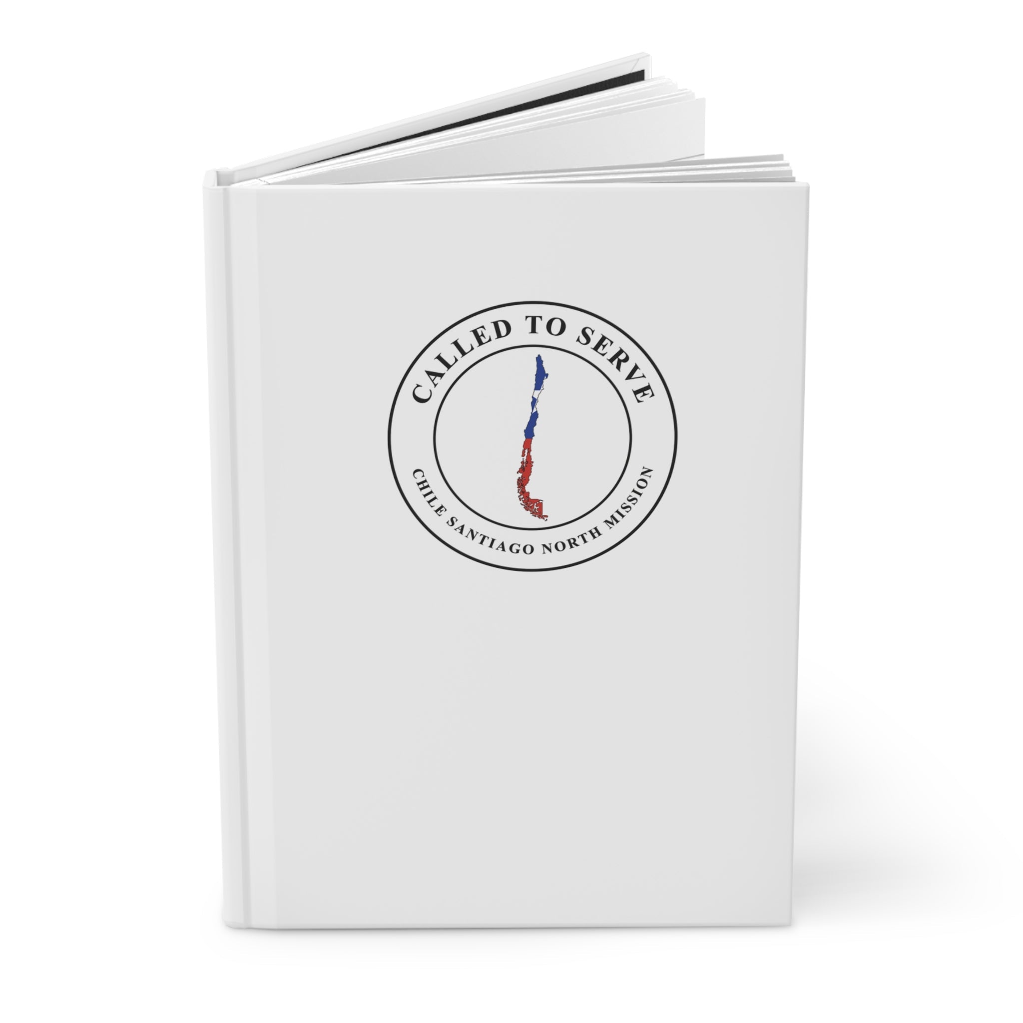 Chile Santiago North Mission Flag Map Called to Serve White Hardcover Journal Matte - Mission Wishlist - LDS Missionary Gift Store