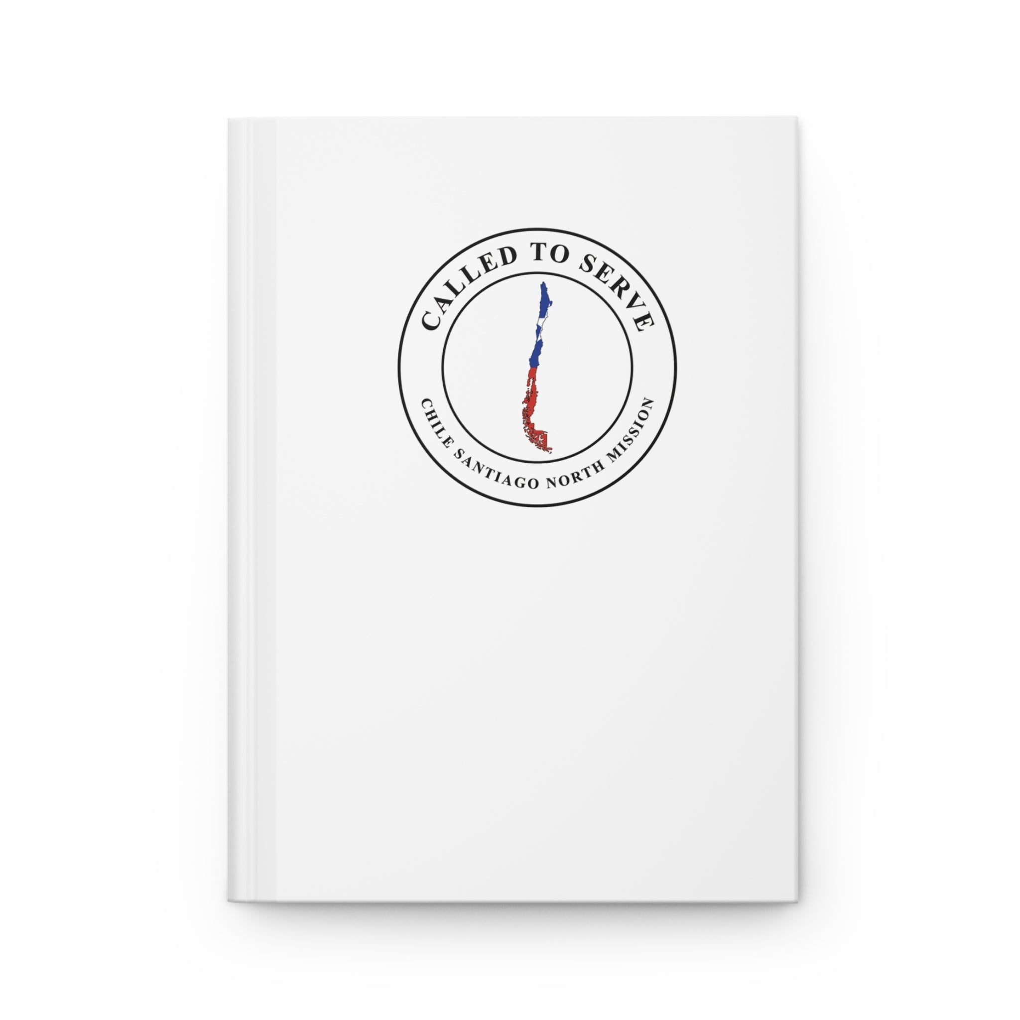 Chile Santiago North Mission Flag Map Called to Serve White Hardcover Journal Matte - Mission Wishlist - LDS Missionary Gift Store