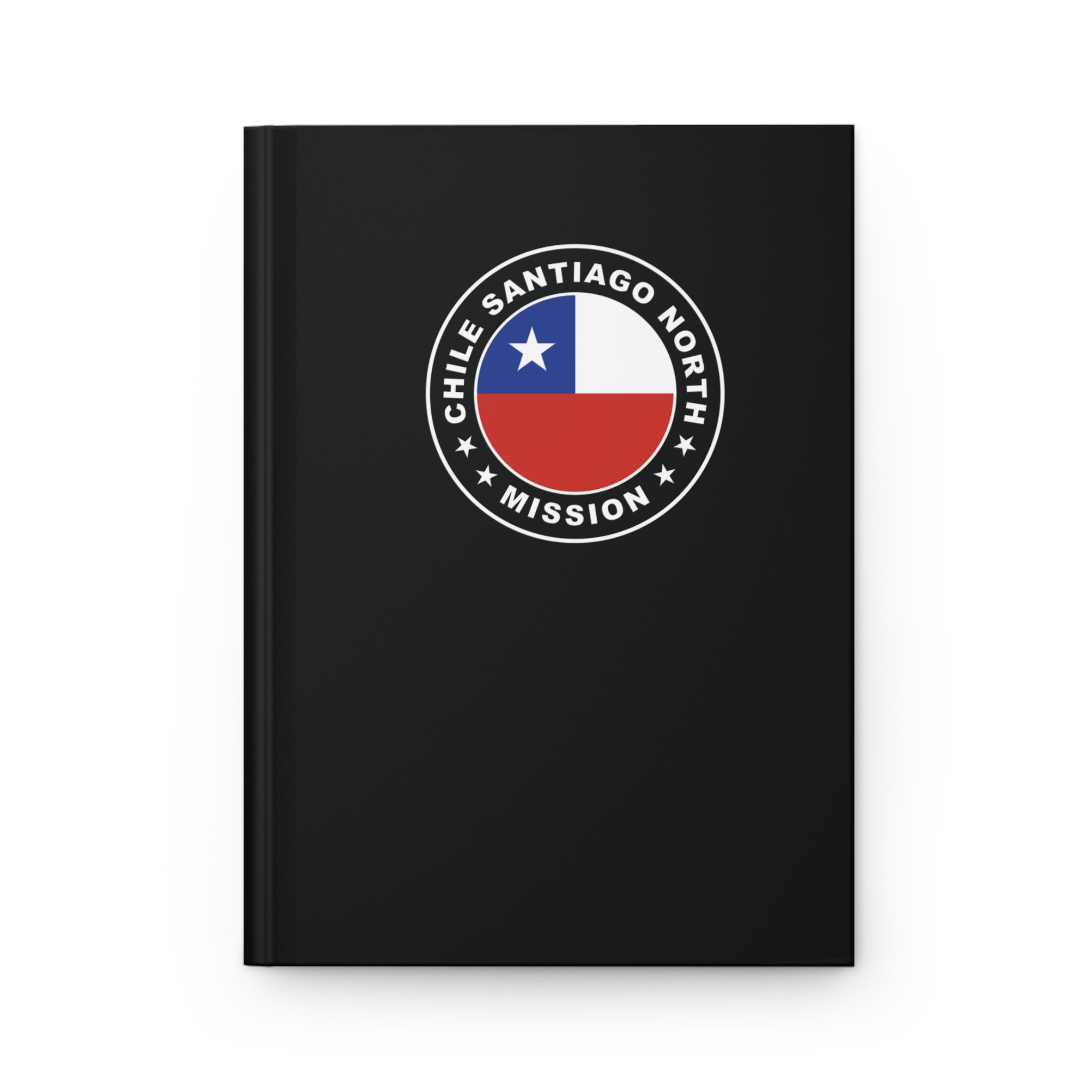 Chile Santiago North Mission Logo Design Black Hardcover Journal Matte - Mission Wishlist - LDS Missionary Gift Store
